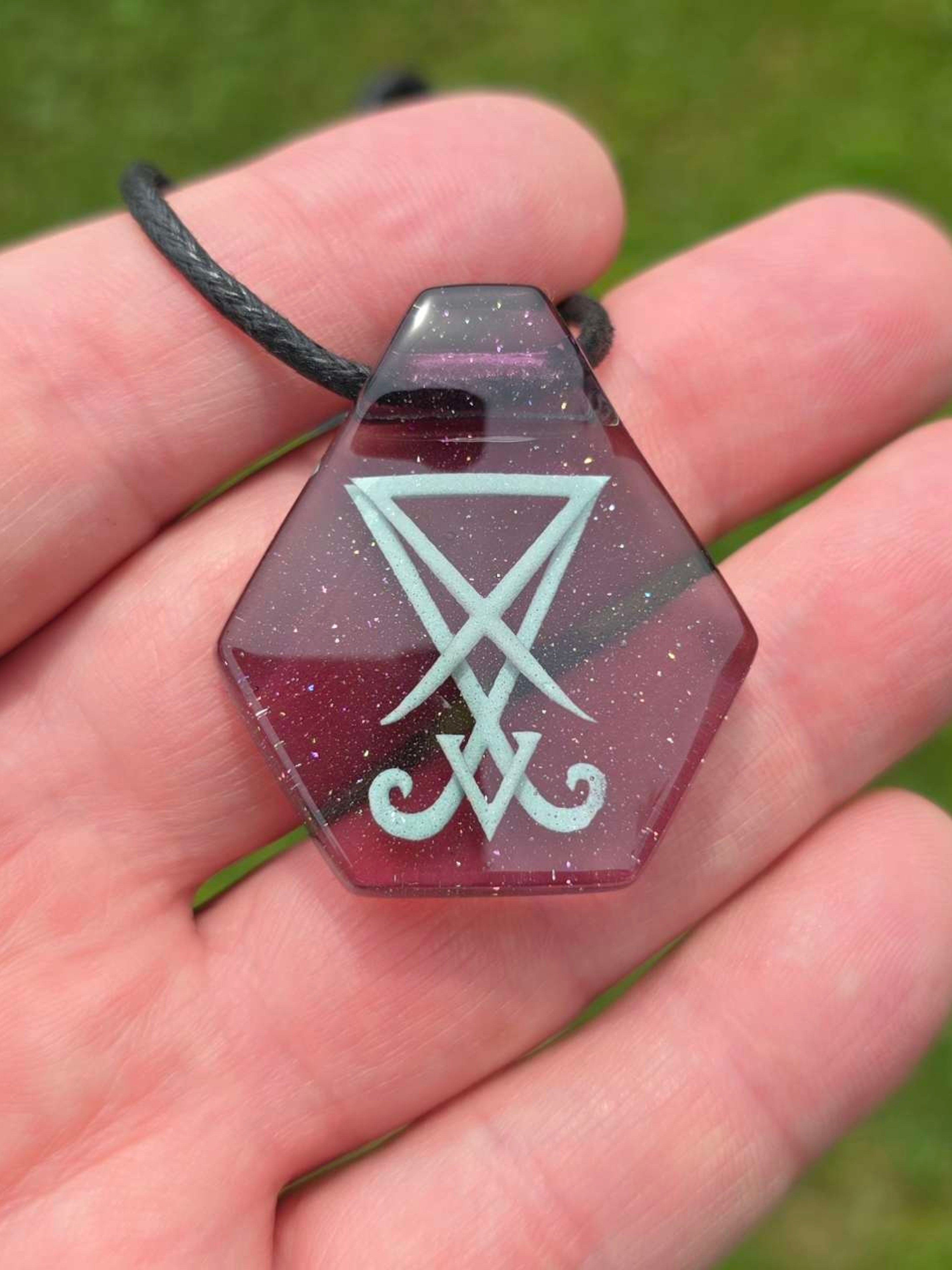 Preview pic of Sigil of Lucifer Layered Glow Pendant