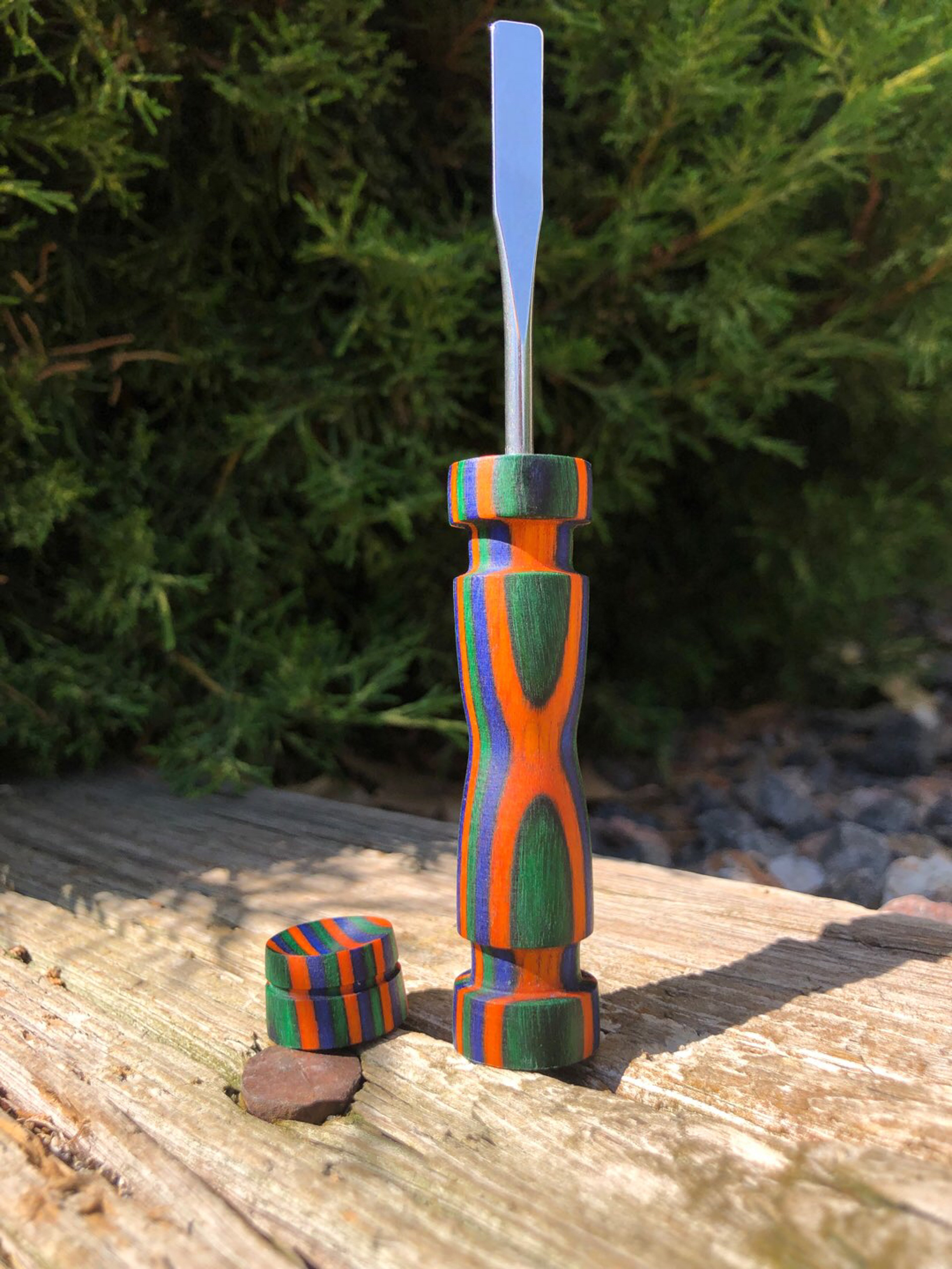 Preview pic of Gatorwood Dab Tool w Marble stand
