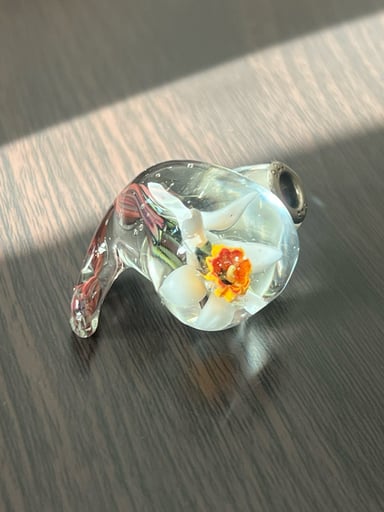 Preview pic of Unique flower pendant with 925 bale