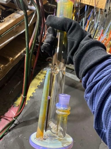 Preview pic of Custom blown ashme glass