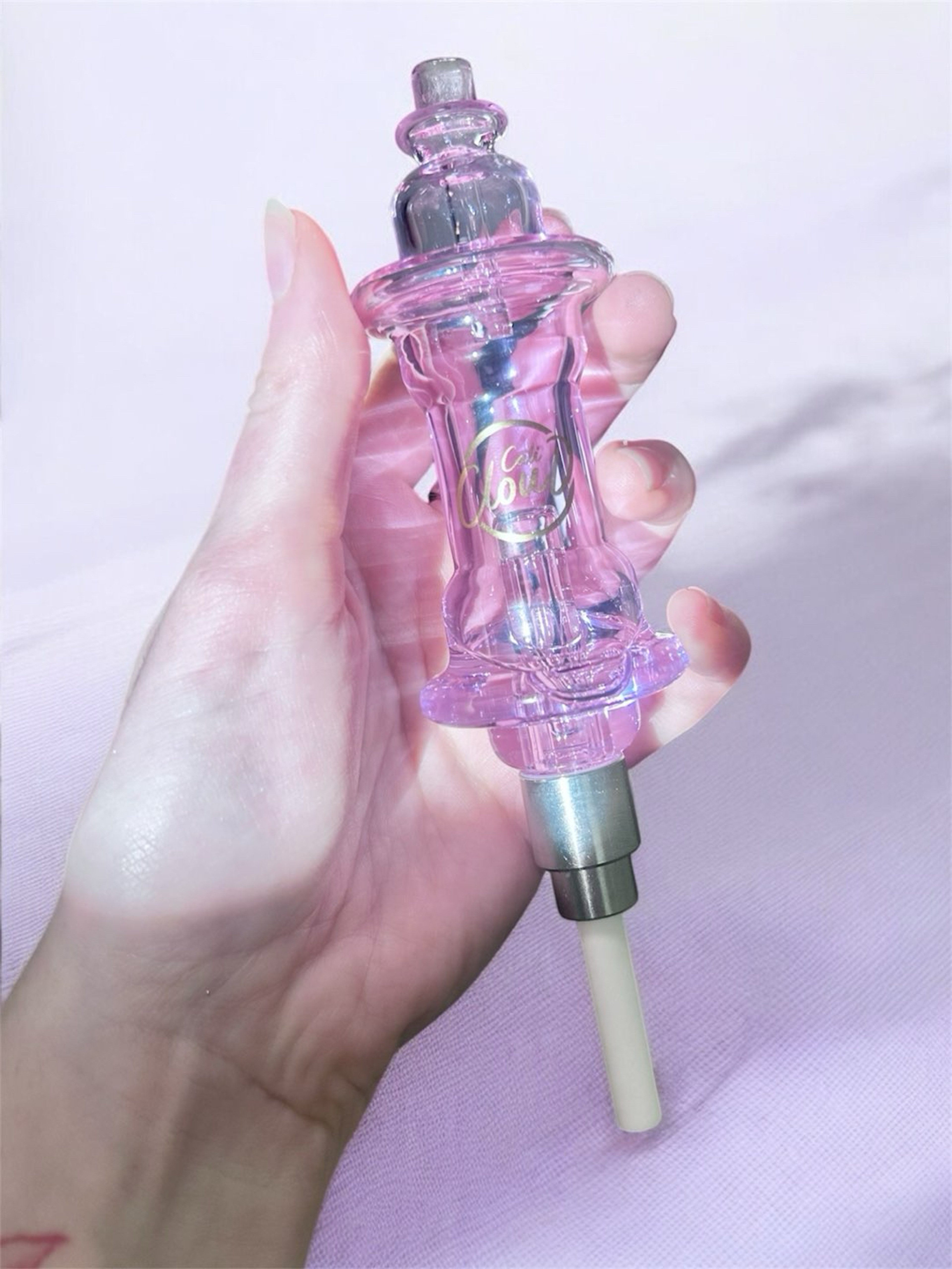 Preview pic of Cali Cloud 🌧️ Marble Nectar Collector Straw CX NC-57 in Purple