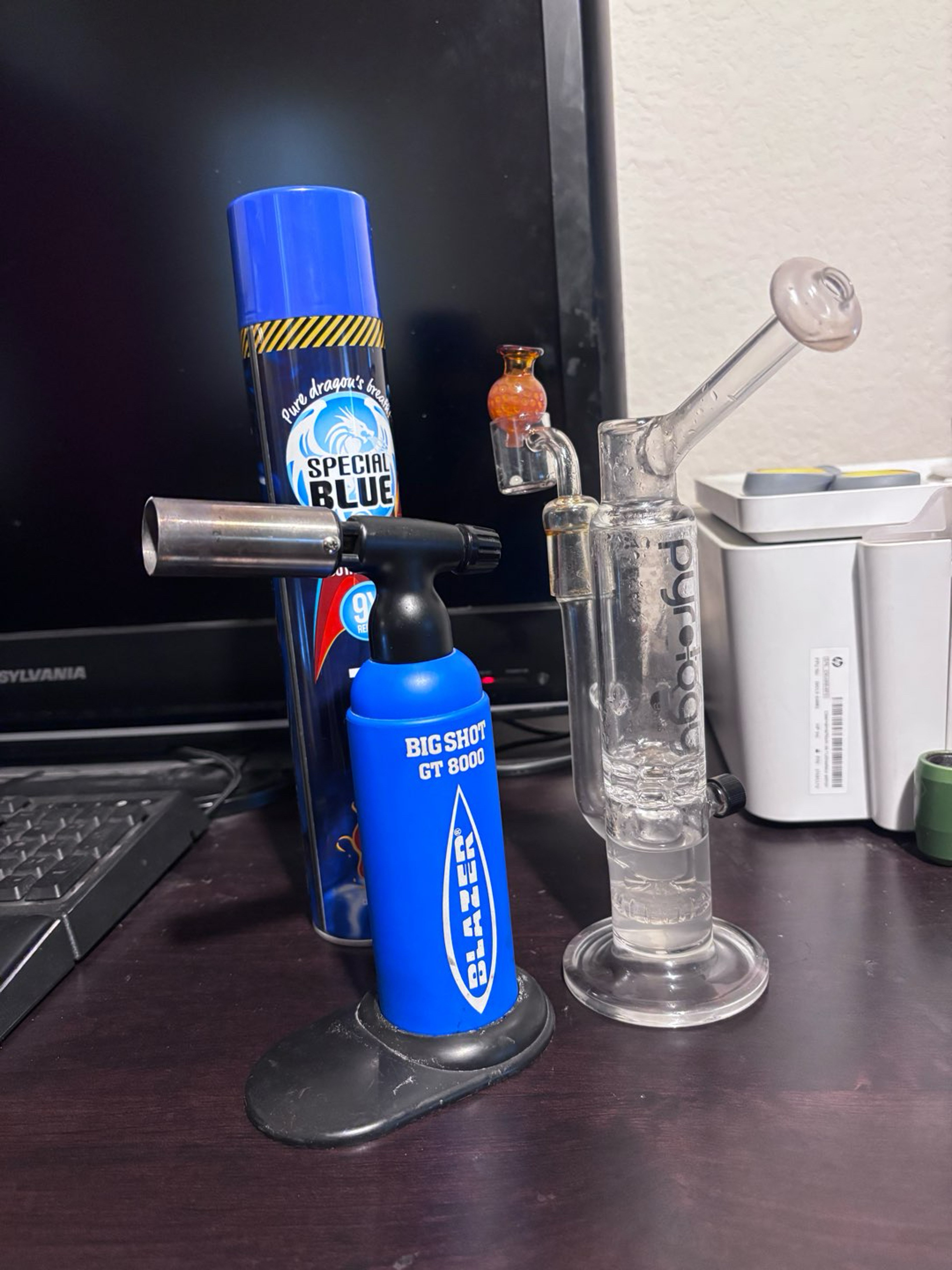 Preview pic of Pyrology Mini Stew & Blazer Bigshot GT8000