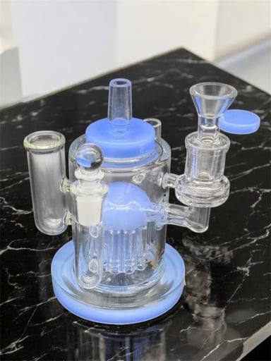 Preview pic of Cali Cloudx 🩵 All in One Station Dab Rig in Milky Blue