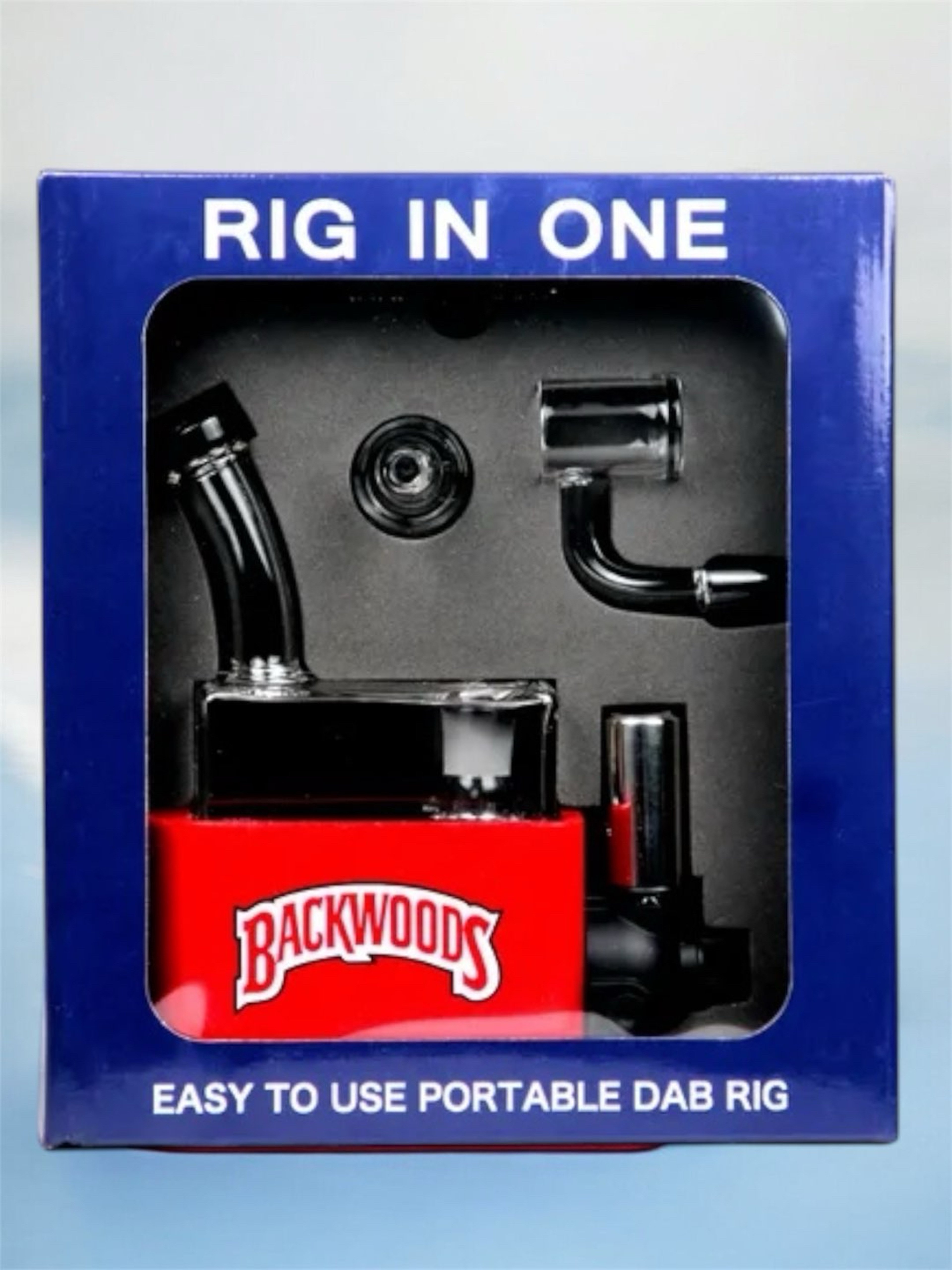 Preview pic of Backwoods❣️RIO (Rig in One) Easy to Use Portable Dab Rig in Sparkly Red