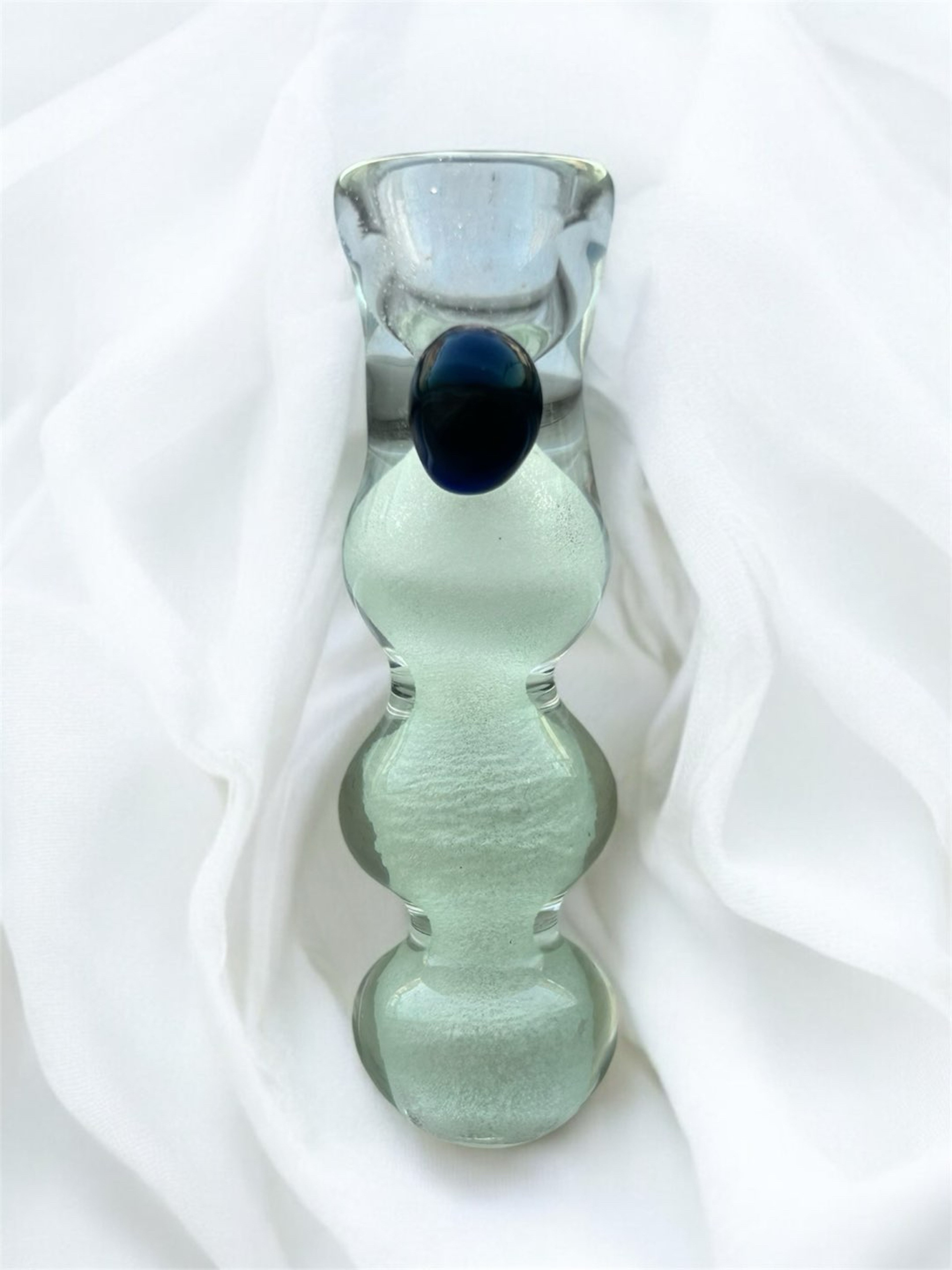 Preview pic of Glow in the Dark ❇️ 3.5” Marbled Glass Chillum