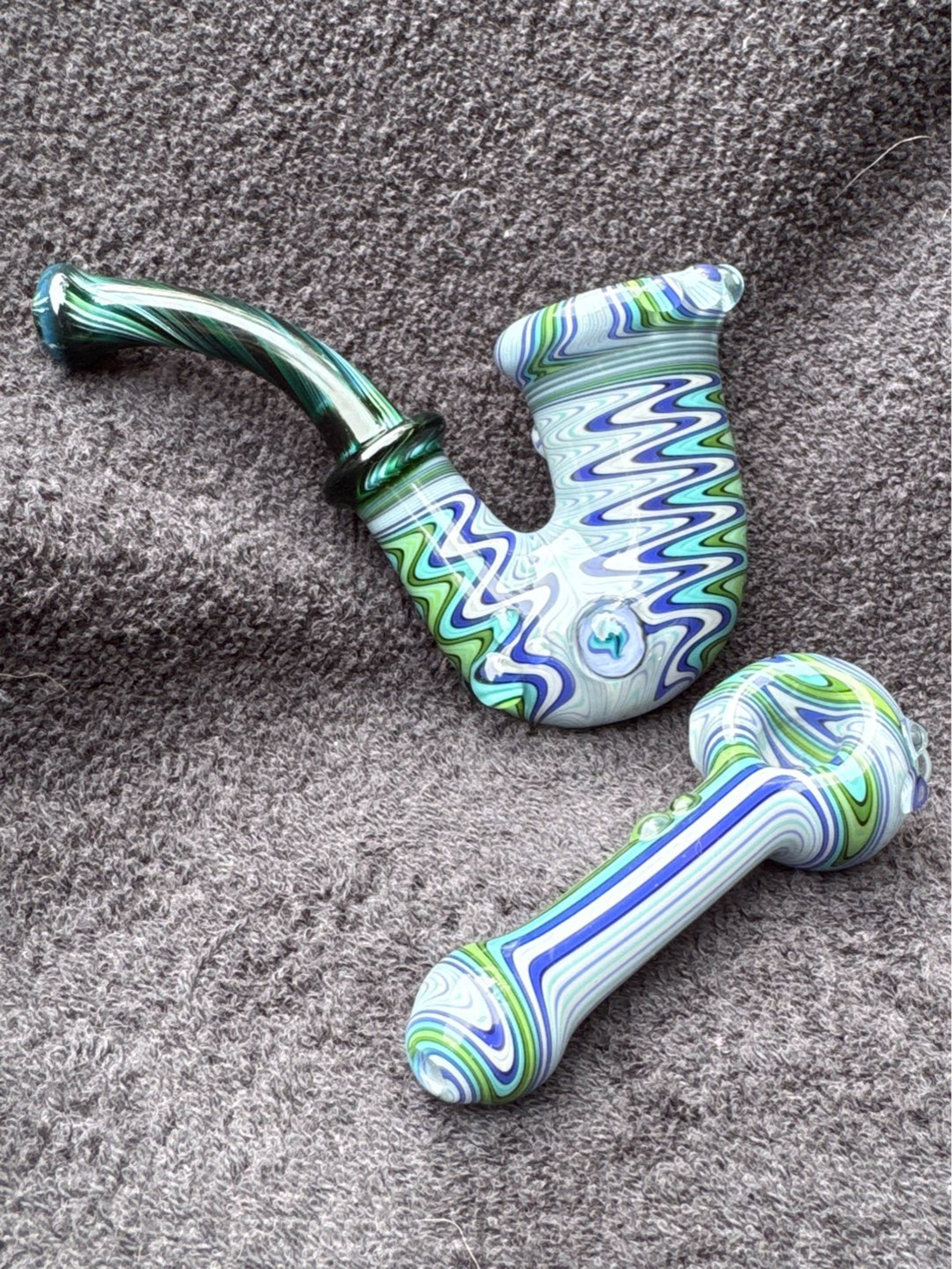 Preview pic of Fat Bottom Glass Sherlock and Spoon set
