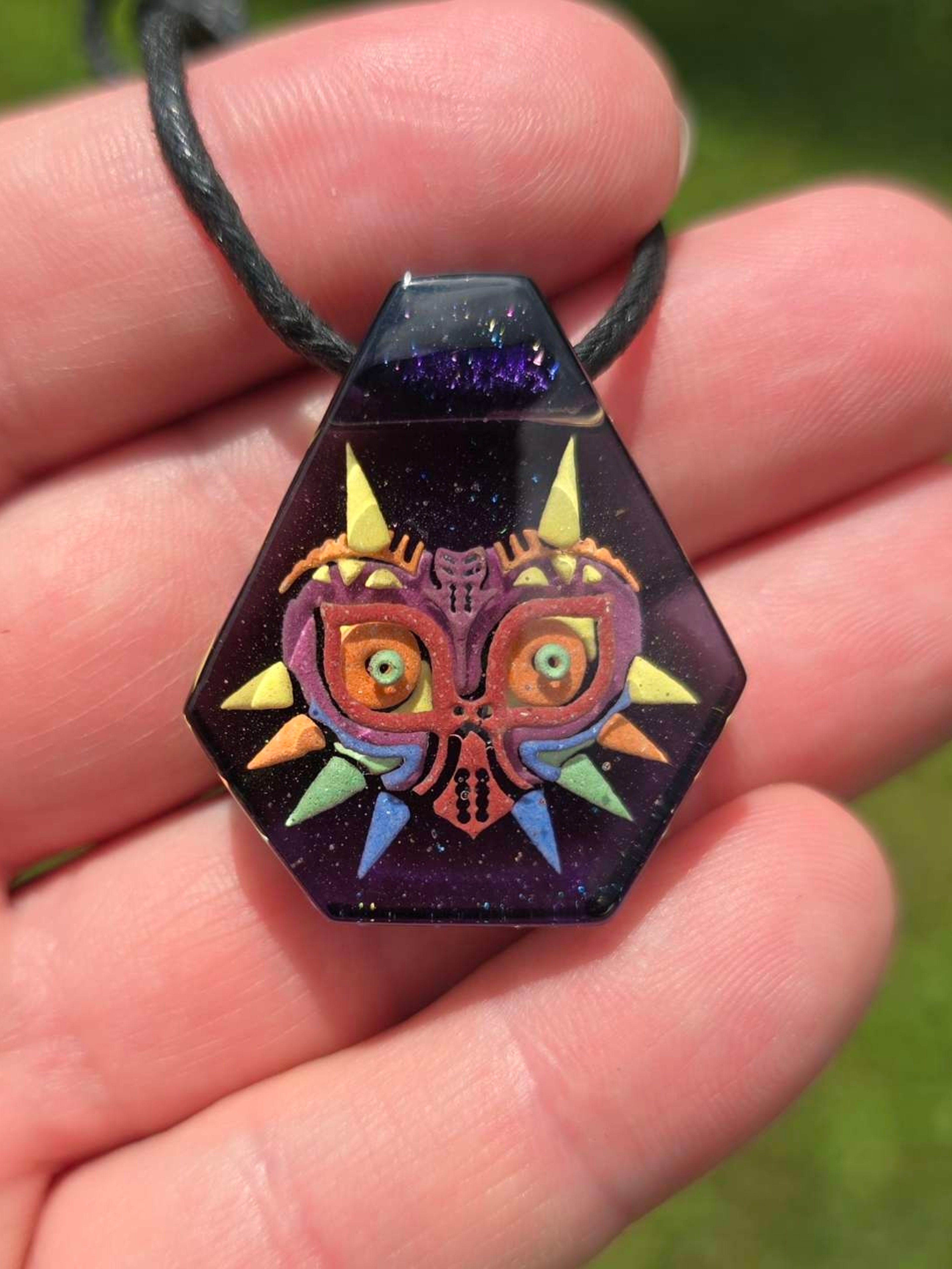 Preview pic of Majora's Mask Zelda Layered Glow Pendant