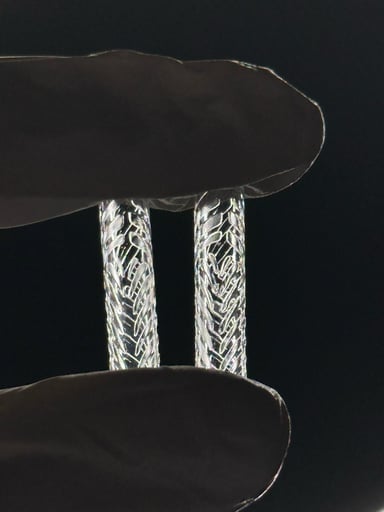 Preview pic of Small Hollow Quartz Etched Pillar 2 pack
