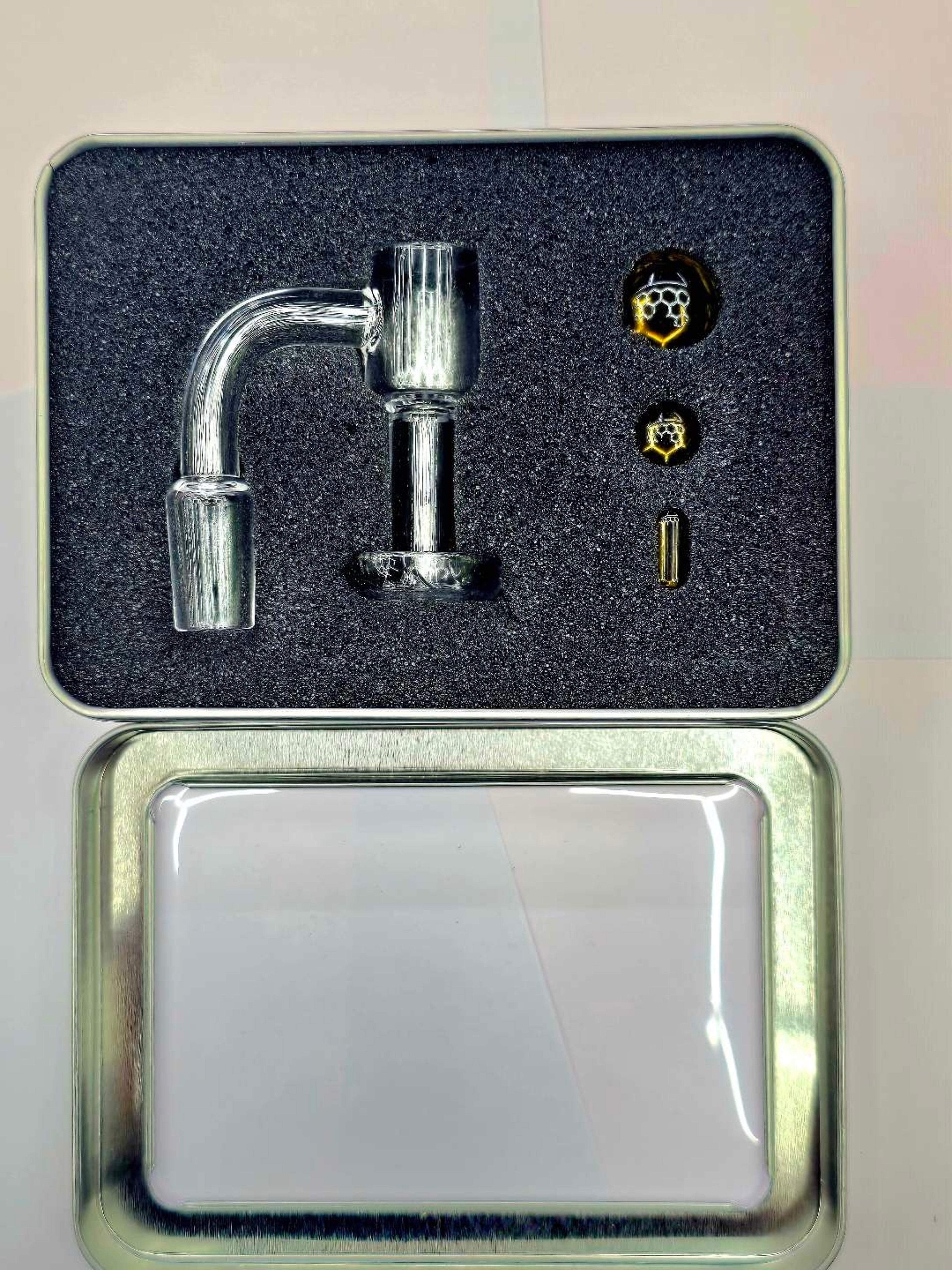 Preview pic of Terp Slurper Quartz Banger set with Marble