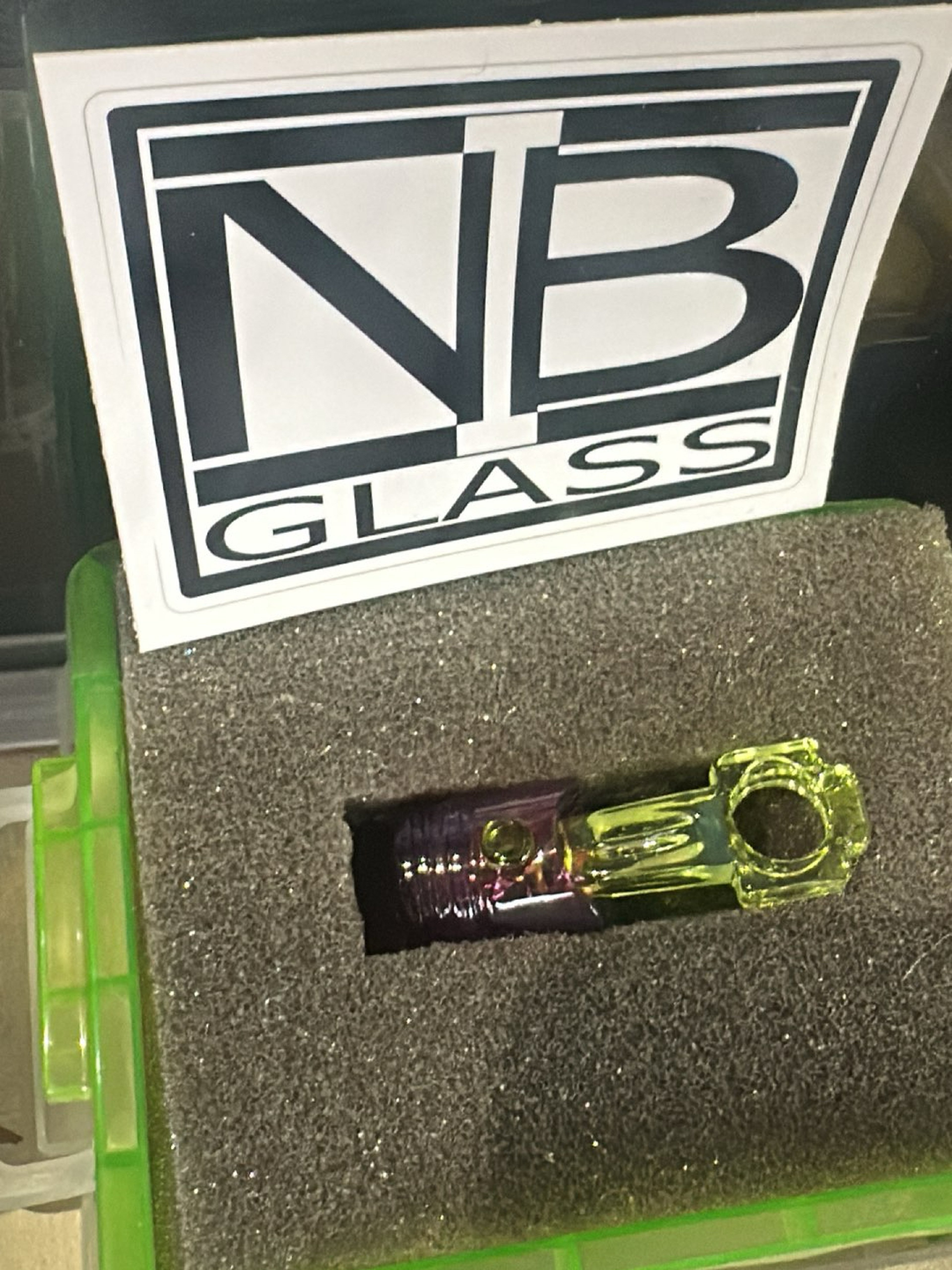 Preview pic of NIB glass piston pendant