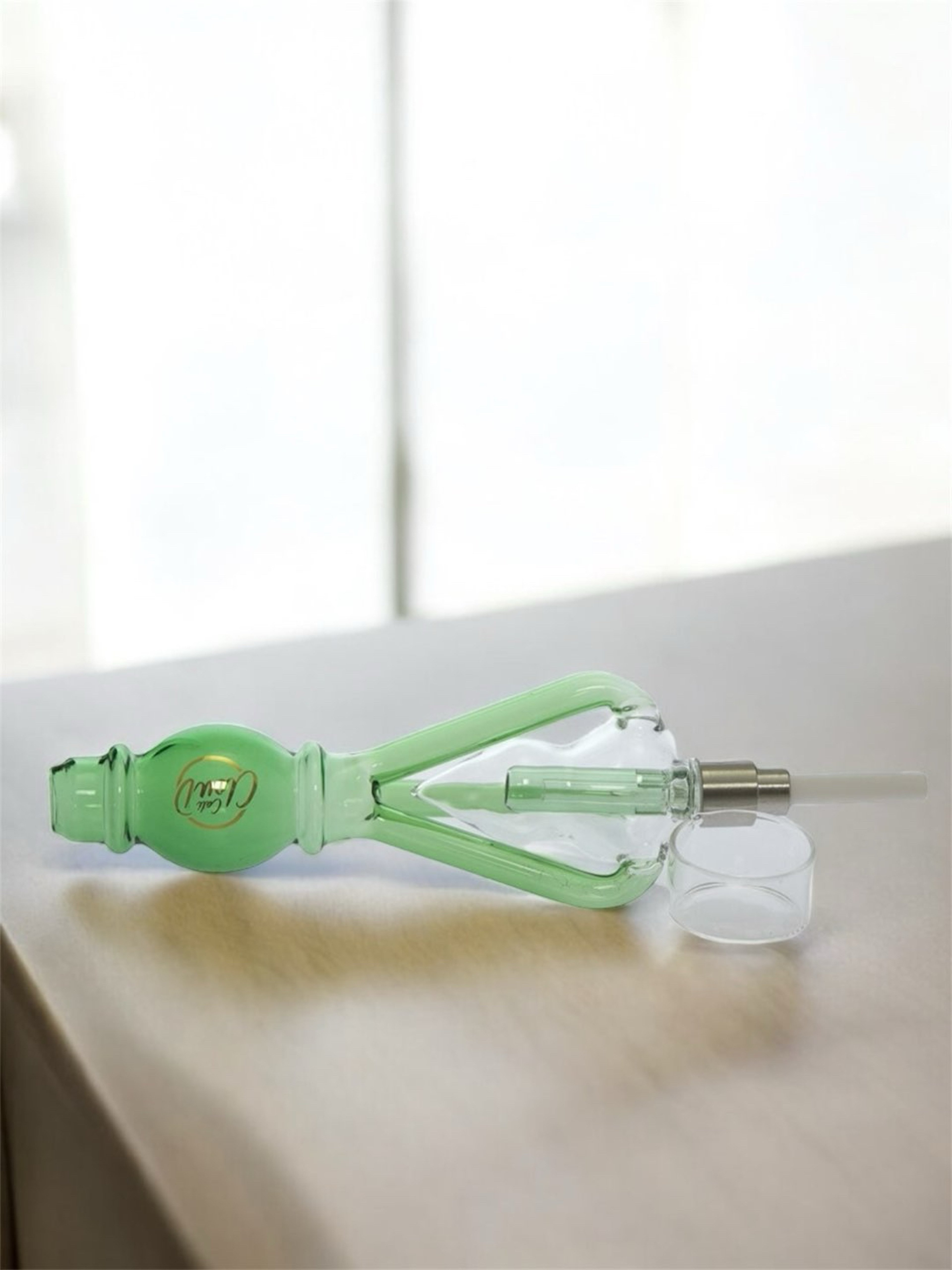 Preview pic of Cali Cloudx ♻️🌪️ Cyclone Recycler Percolator Nectar Collector in Lime Green