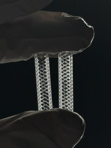 Preview pic of Small Hollow Quartz Spiral Pillar 2 pack