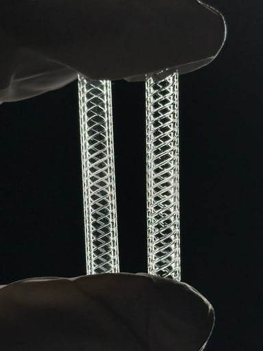 Preview pic of Large Hollow Quartz Spiral Pillar 2 pack