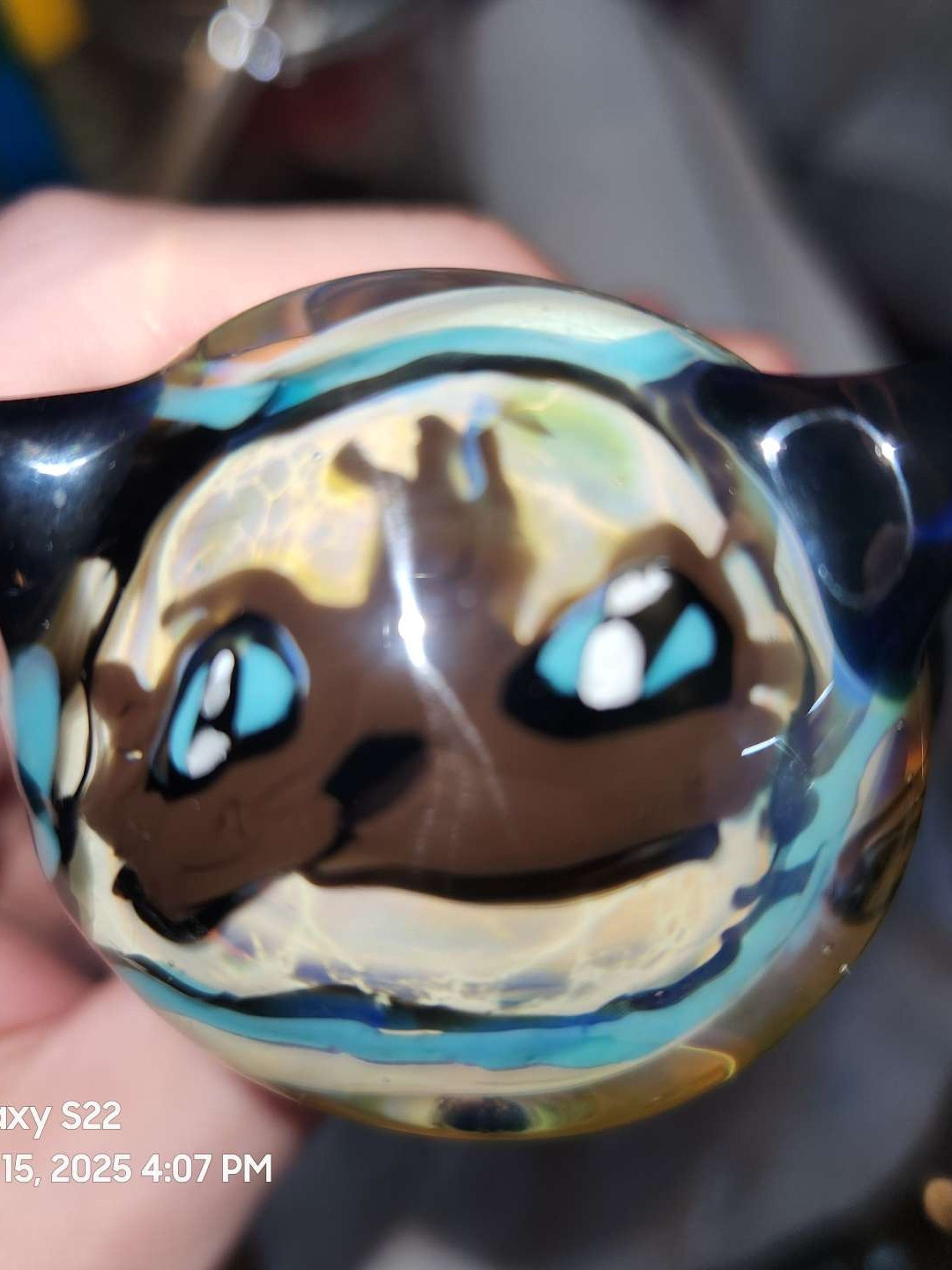 Preview pic of Siamese cat spoon pipe 😺