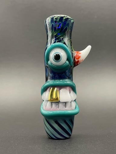 Preview pic of Gold fumed cyclops chillum