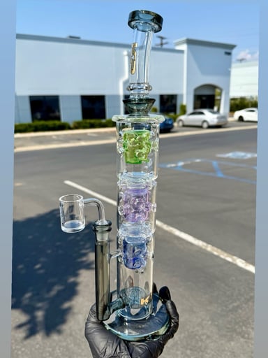 Preview pic of Triple Percolator Straight Waterpipe