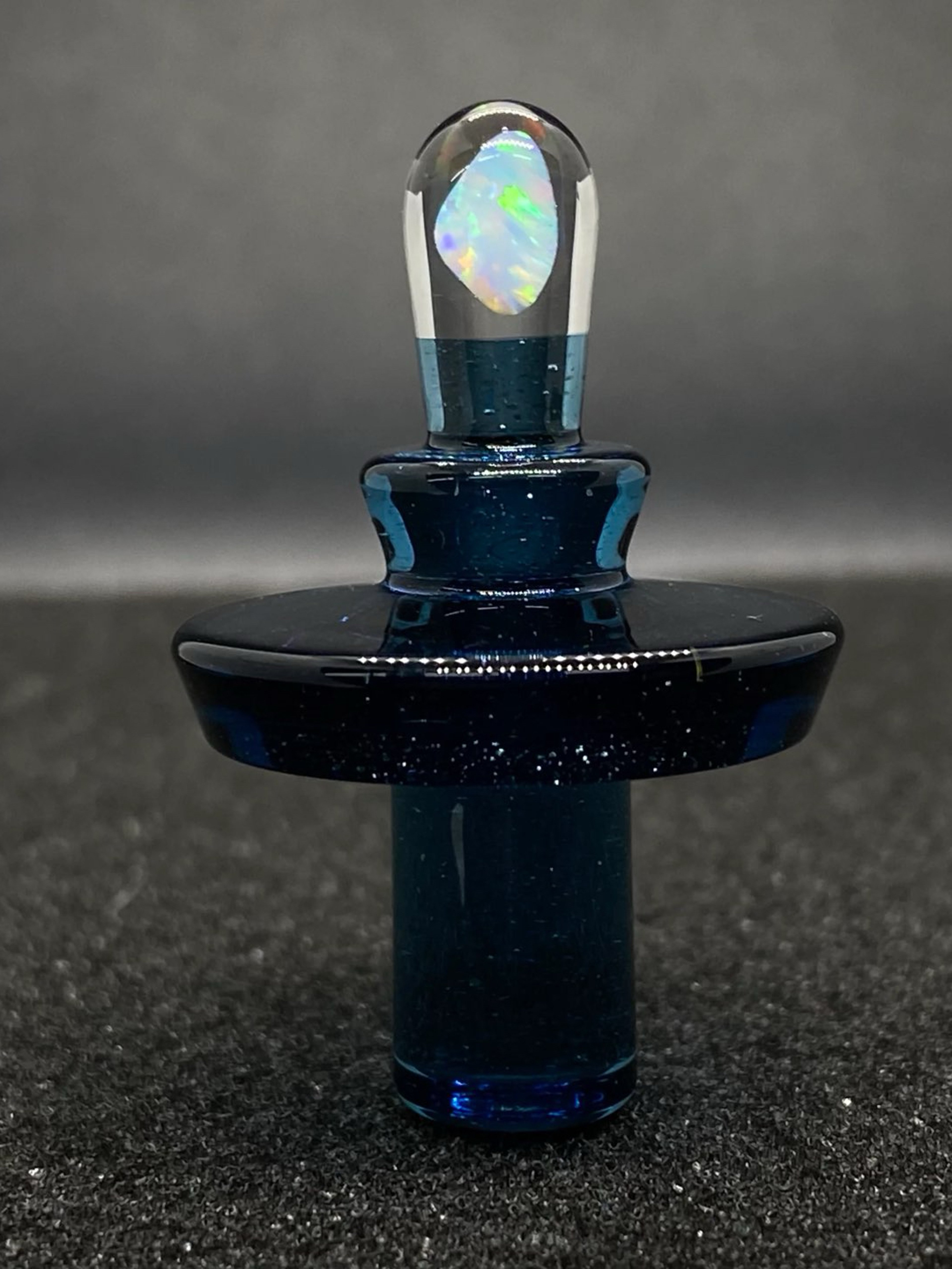 Preview pic of Fortunate Glass - Blue Stardust Opal Control Tower Cap