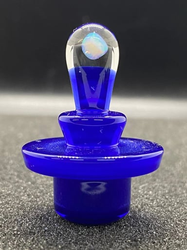 Preview pic of Fortunate Glass - V2 Trillion Blue Opal Slurper/Blender Cap