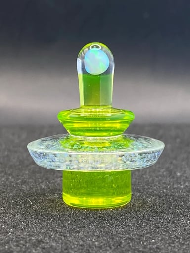 Preview pic of Fortunate Glass - Ion (UV) Crushed Opal Slurper/Blender Cap