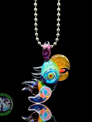 Preview pic of RJ Glass - Pendant - Bird #3