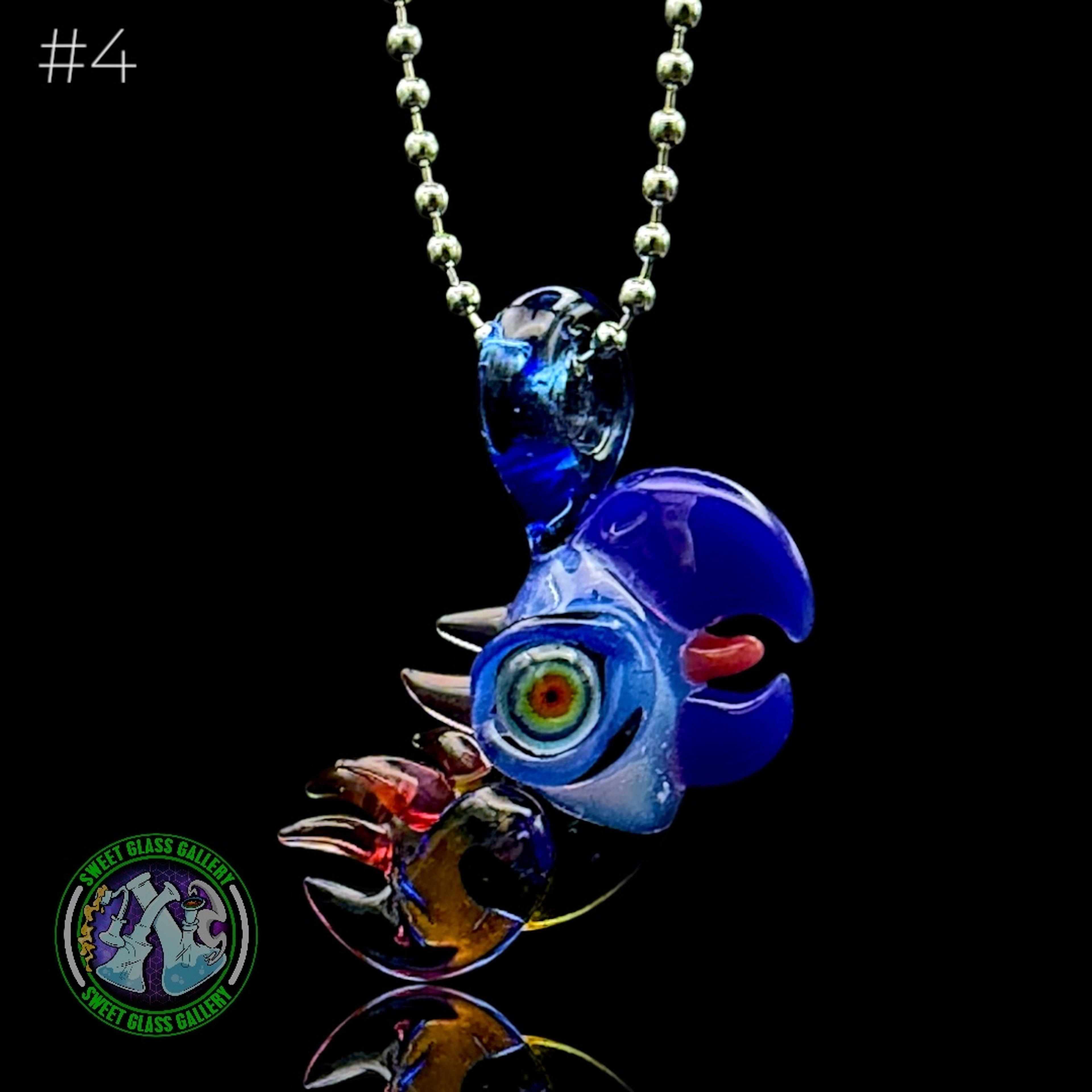 Preview pic of RJ Glass - Pendant - Bird #4