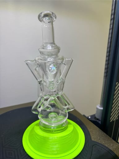 Preview pic of Ion glass collab recycler Puffco peak MINT opal
