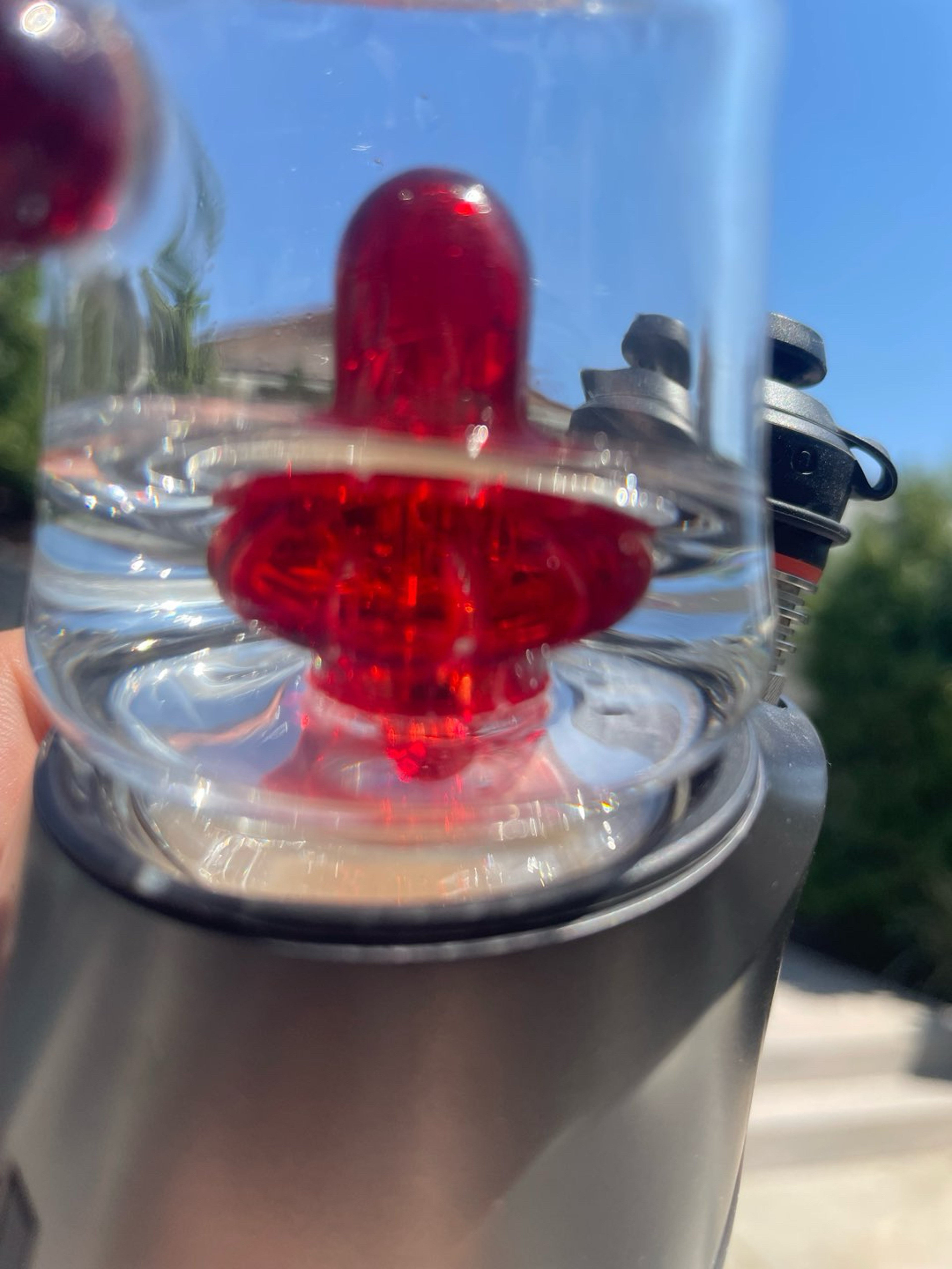 Preview pic of Ruby Red Puffco Glass / TOP