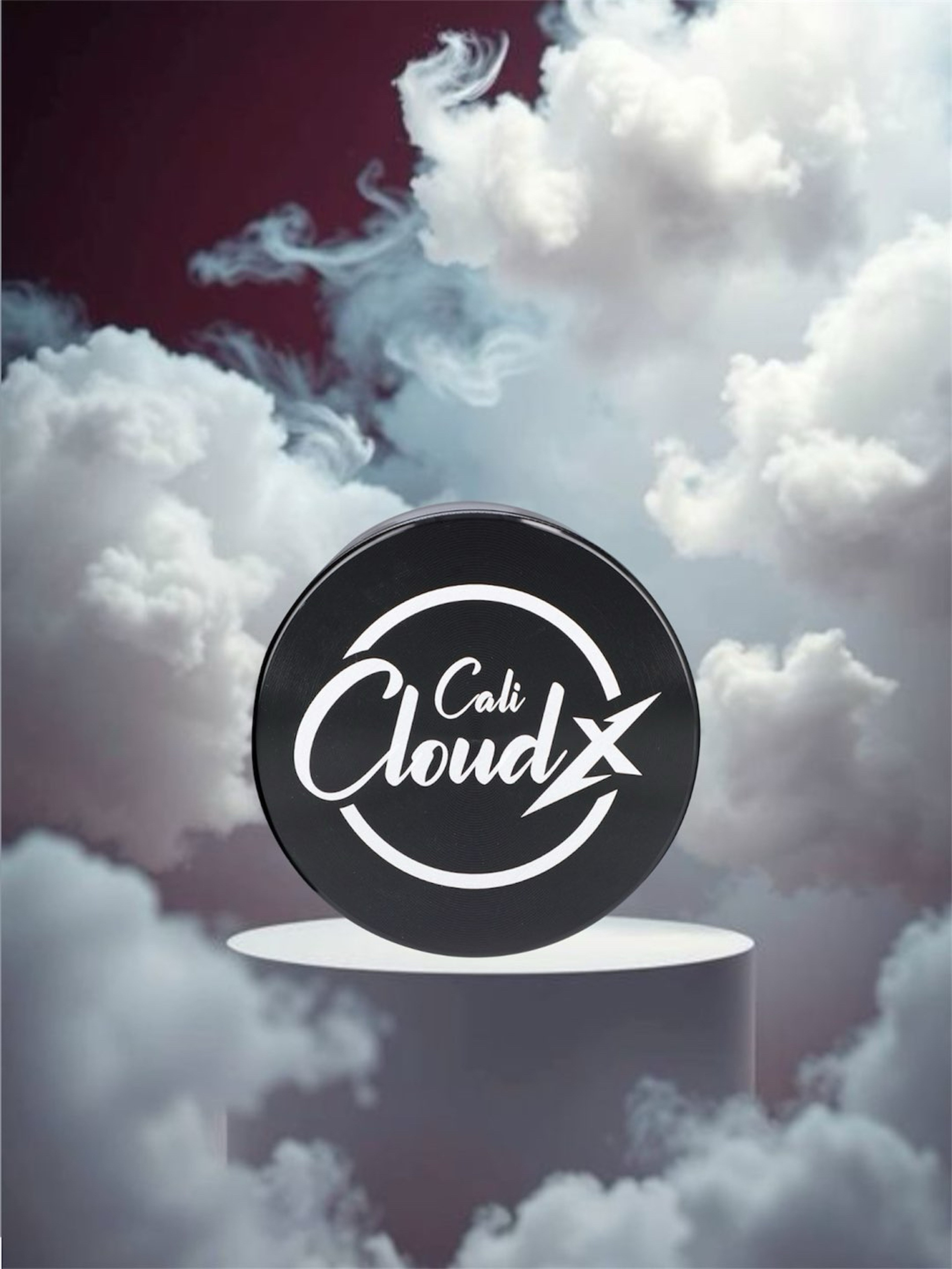 Preview pic of Cali Cloudx 🐦‍⬛ 90mm 3-Stage Aluminum Grinder in Black