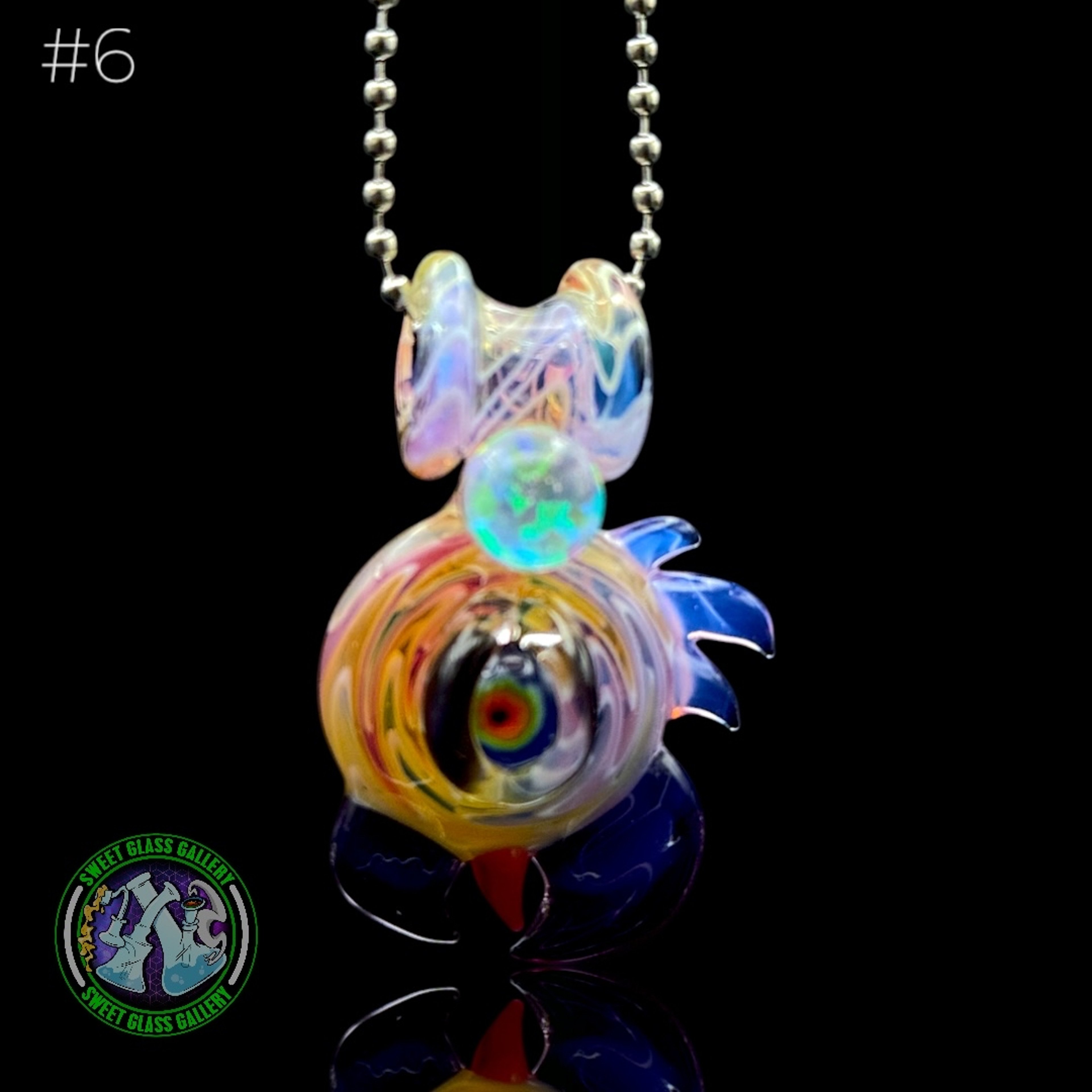 Preview pic of RJ Glass - Pendant - Bird #6