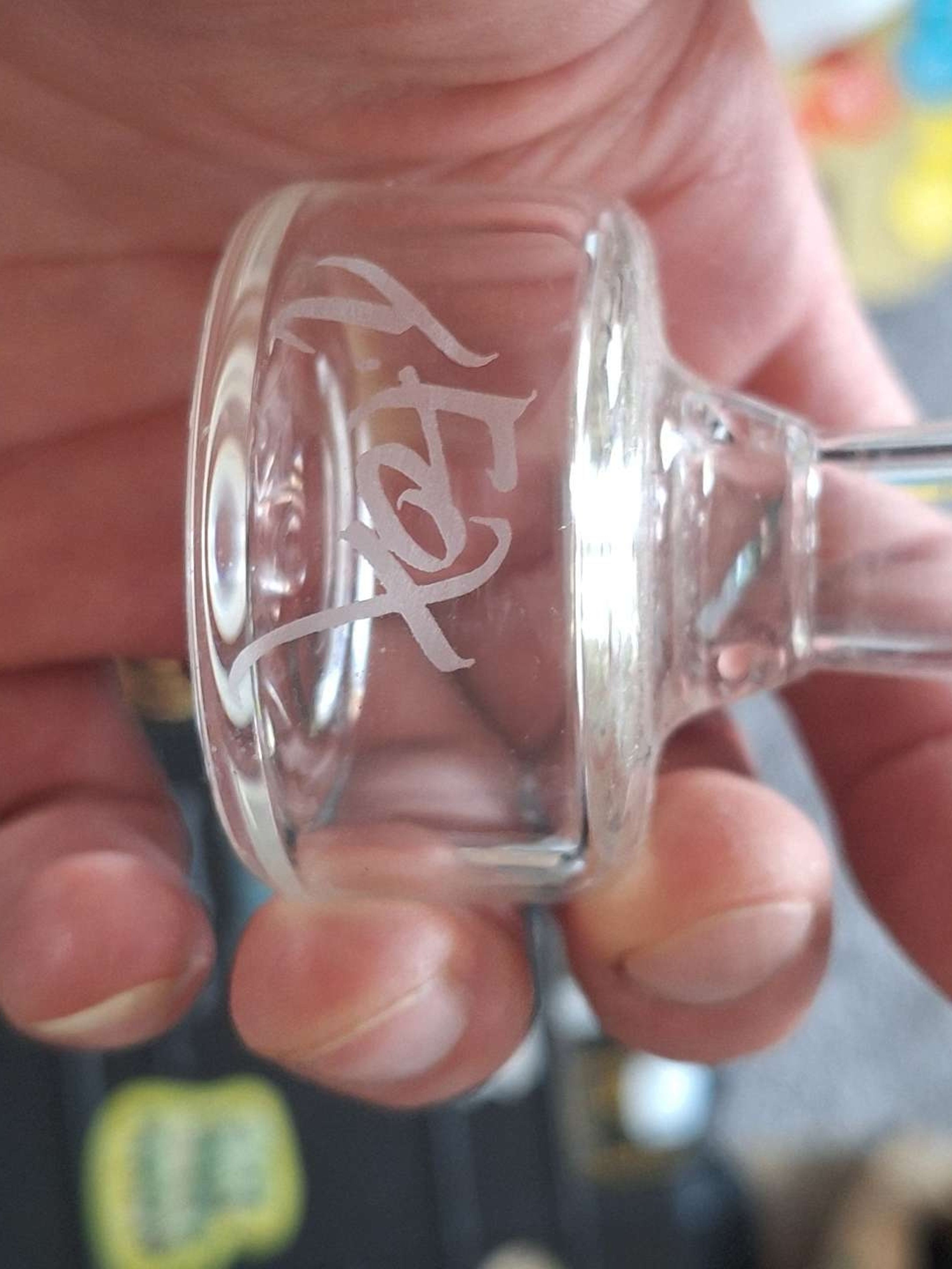 Preview pic of 14mm female T-Fox glass banger/slide stand