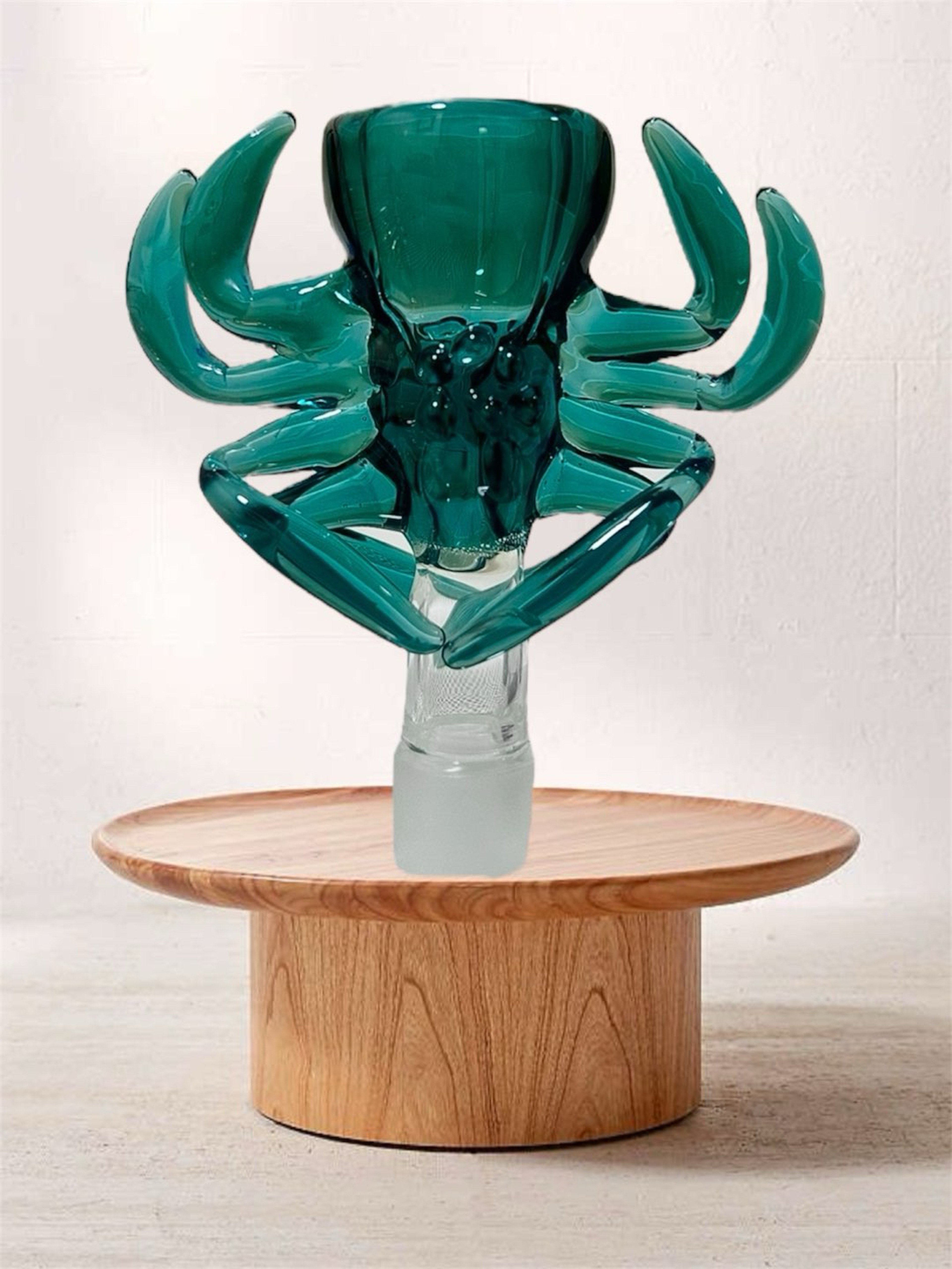Preview pic of Tokin’ Tigers Spider Sense 🕷️14mm male joint in “Tempest Teal” Bowl