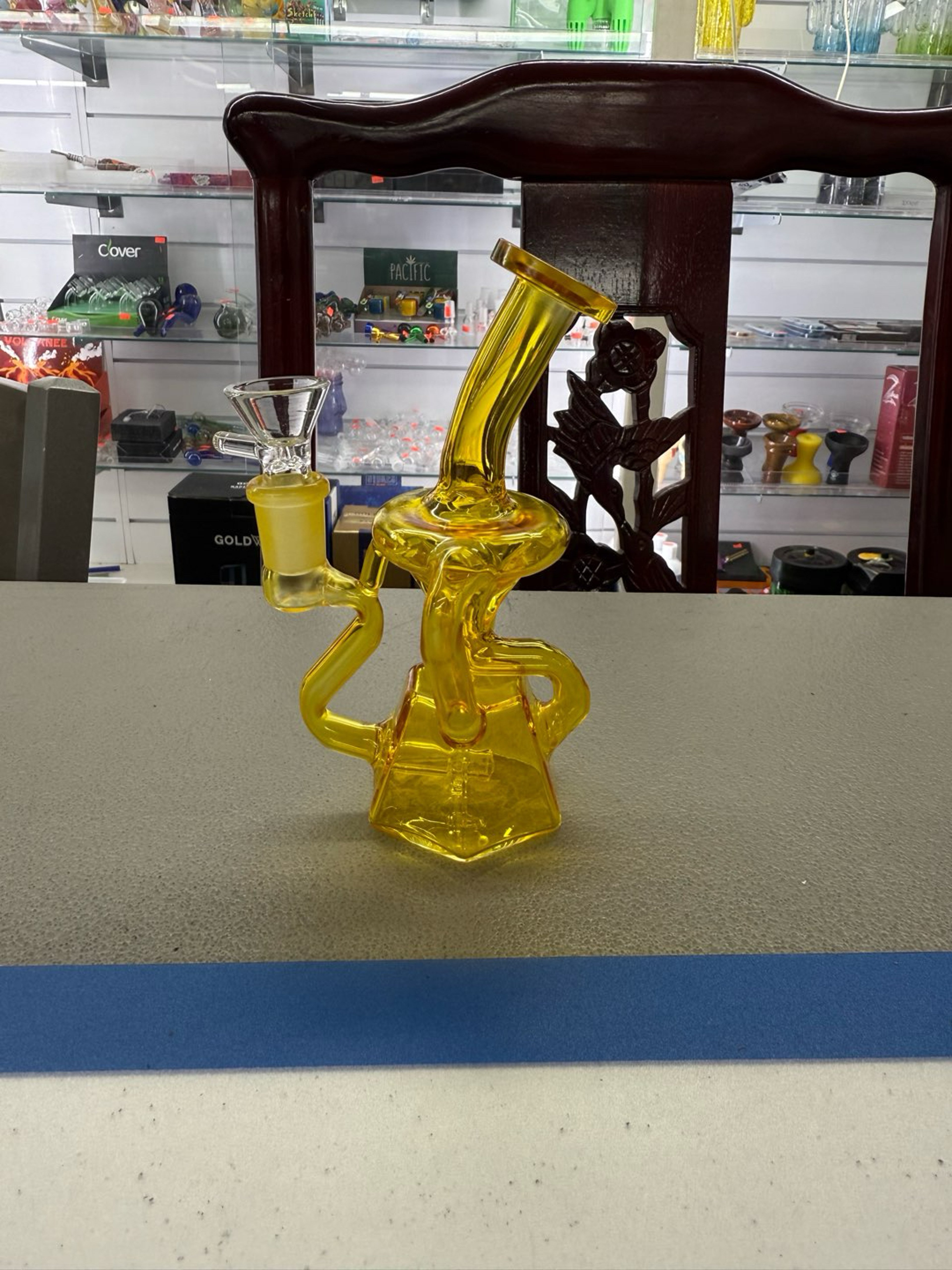 6" mini twist recycler water pipe image 0