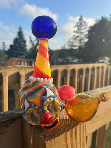 Preview pic of Clownin Around Solfire Glass