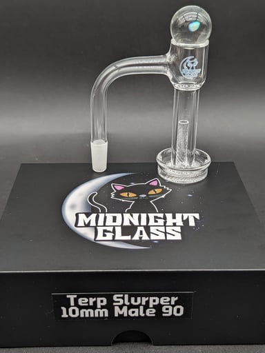 Preview pic of MIDNIGHT GLASS QUARTZ GRIDED SLURPER SET 10MM