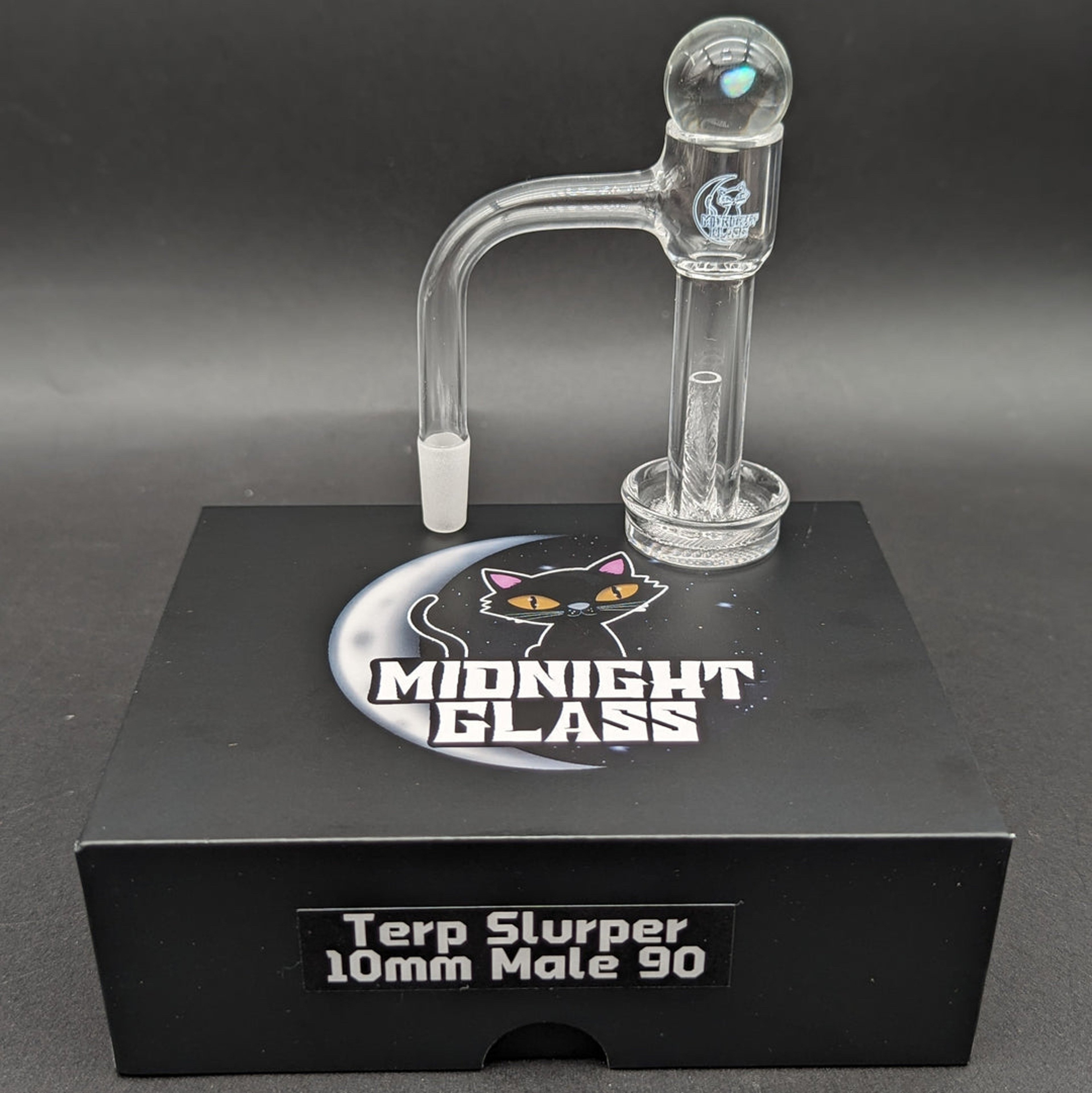 Preview pic of MIDNIGHT GLASS QUARTZ GRIDED SLURPER SET 10MM