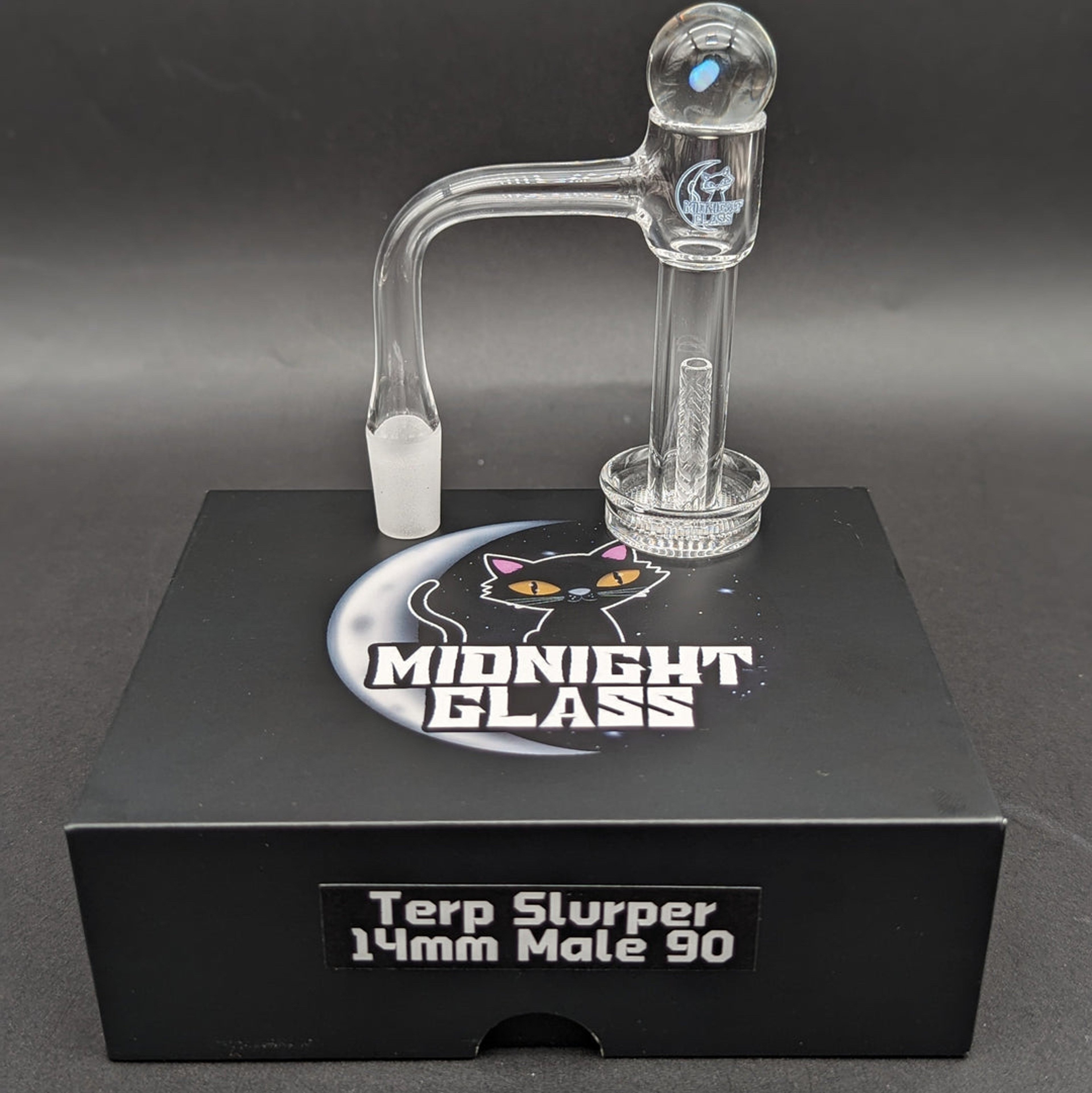 Preview pic of MIDNIGHT QUARTZ GRIDED SLURPER SET 14MM
