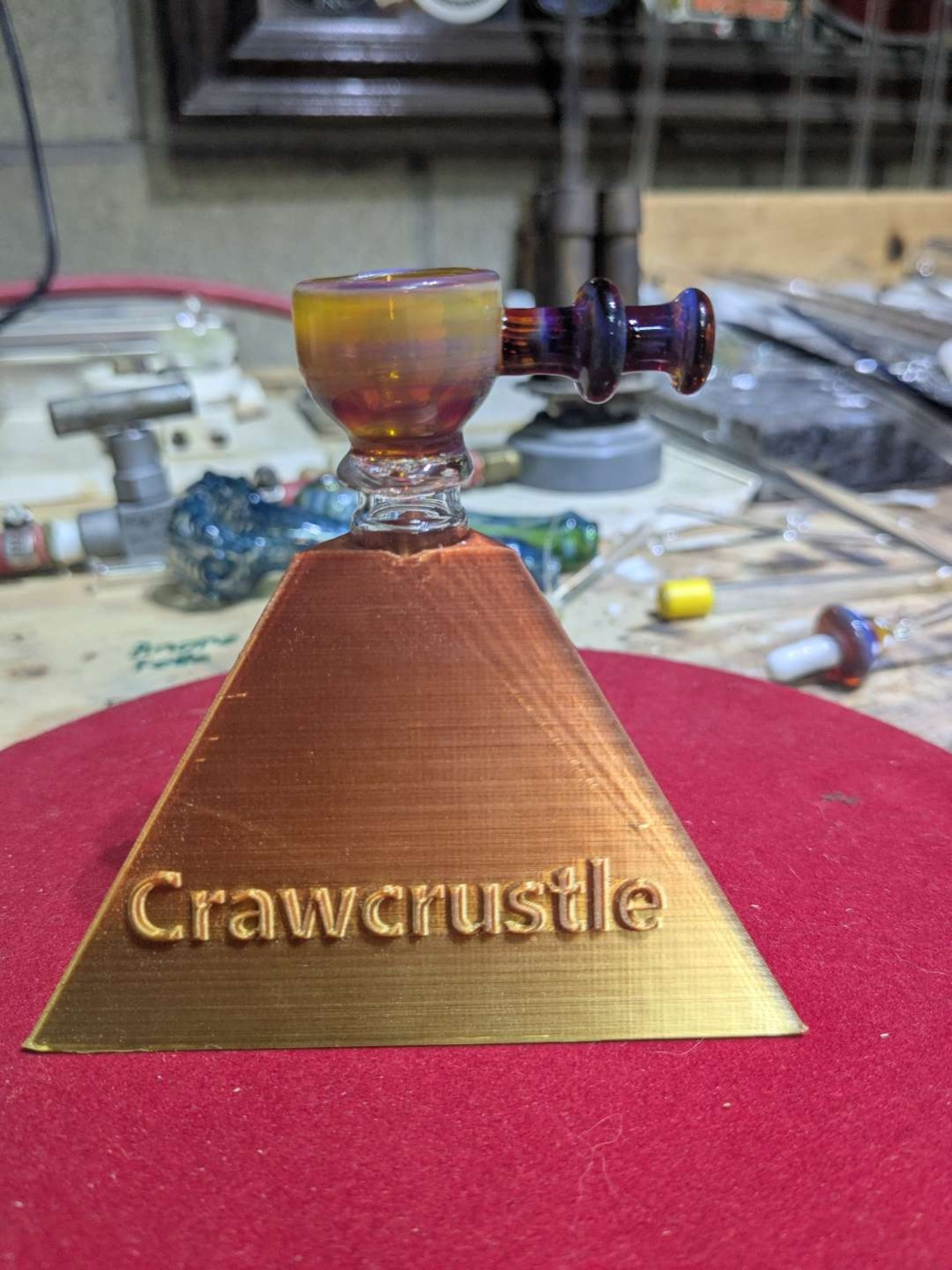 Preview pic of 3 hole Amber Purple slide