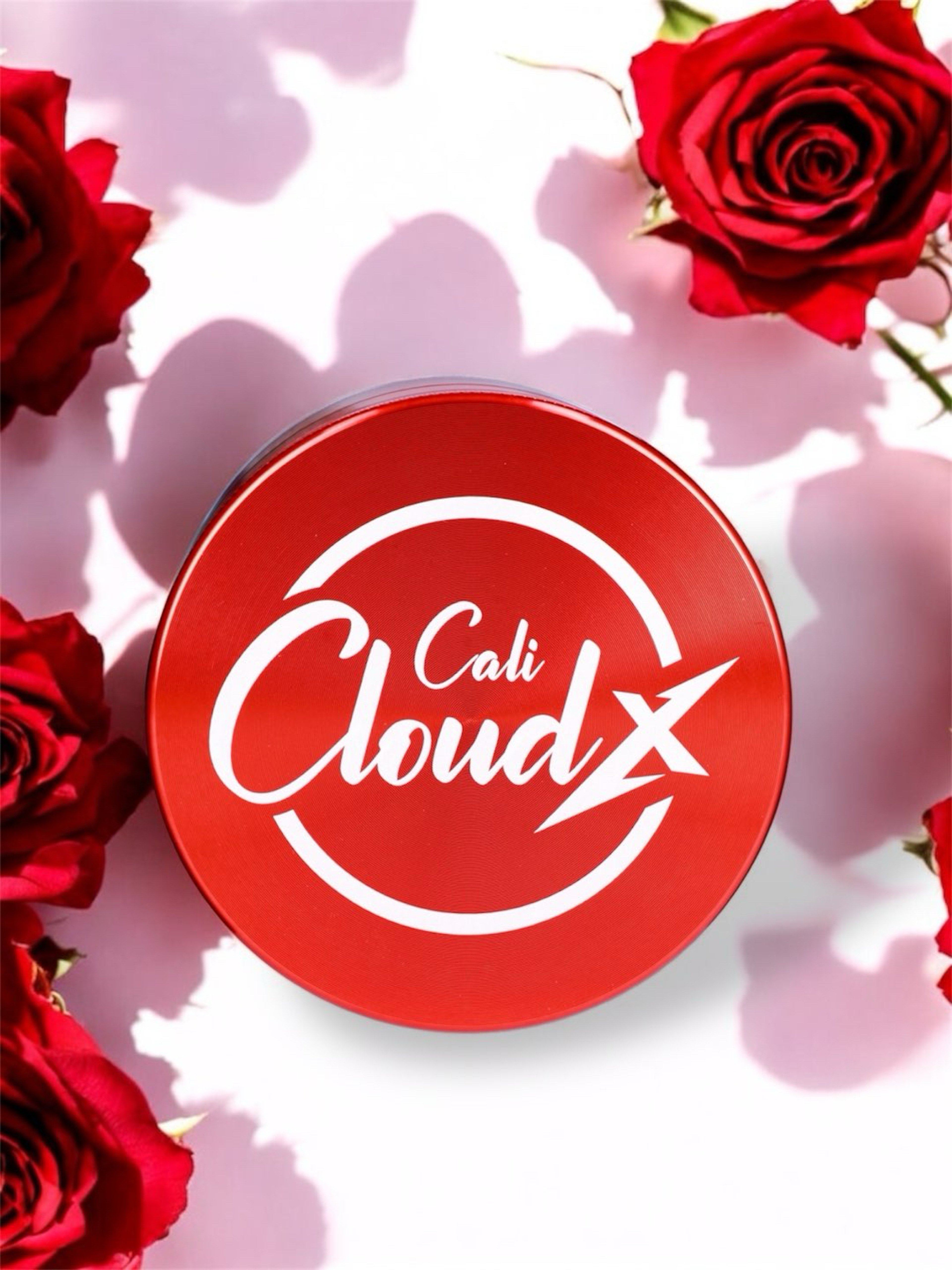 Preview pic of Cali Cloudx 🌹 90mm 3-Stage Aluminum Grinder in Red