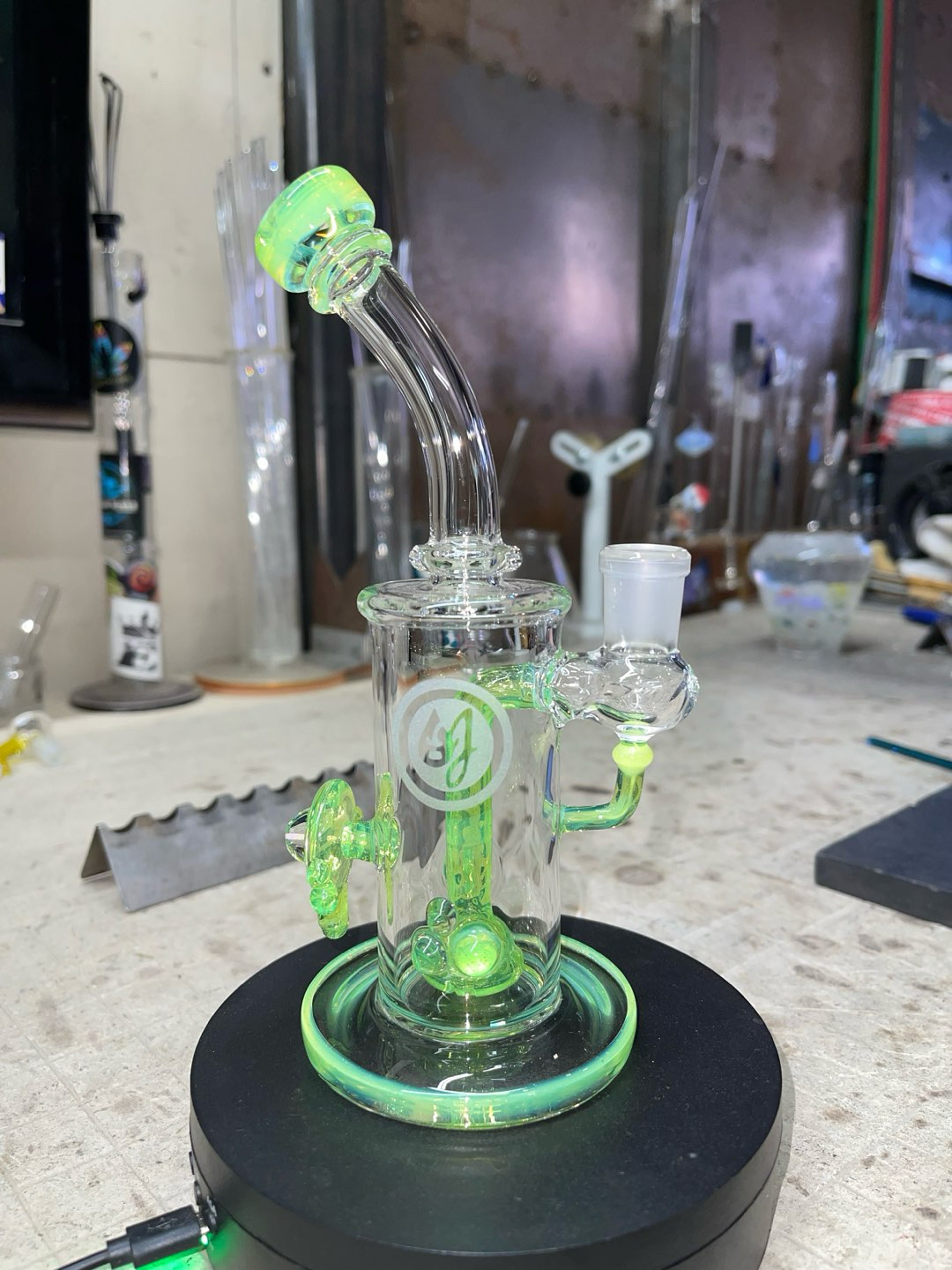 Preview pic of Green slyme color, 8” tall 14mm joint