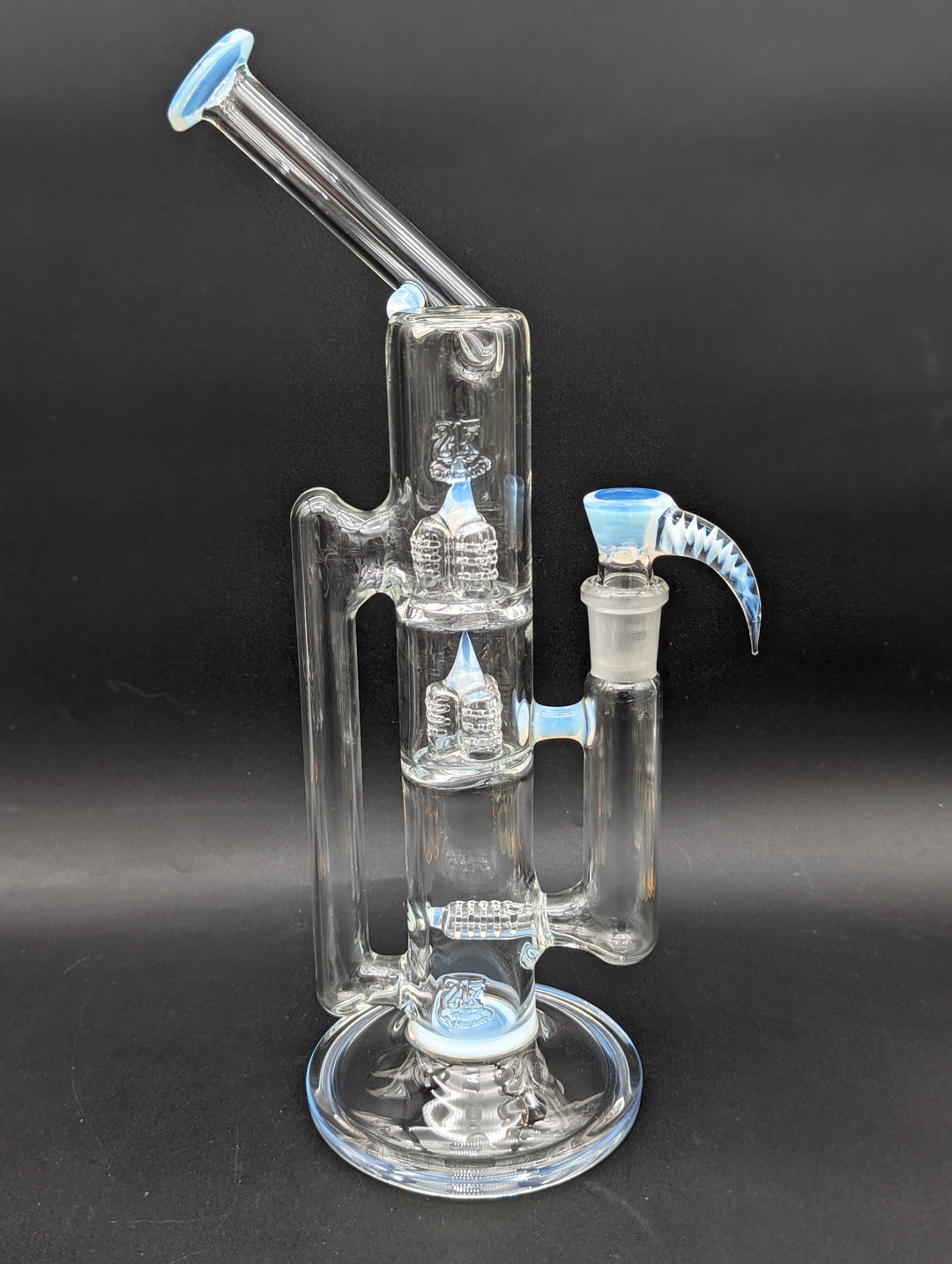 Preview pic of 2K GLASS 14.5” SIDECAR TREECYCLER BONG