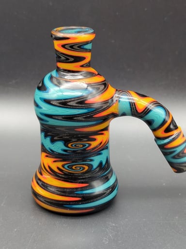 Preview pic of SHEEP GLASS FULLY WORKED WIG WAG ASH CATCHER 14MM