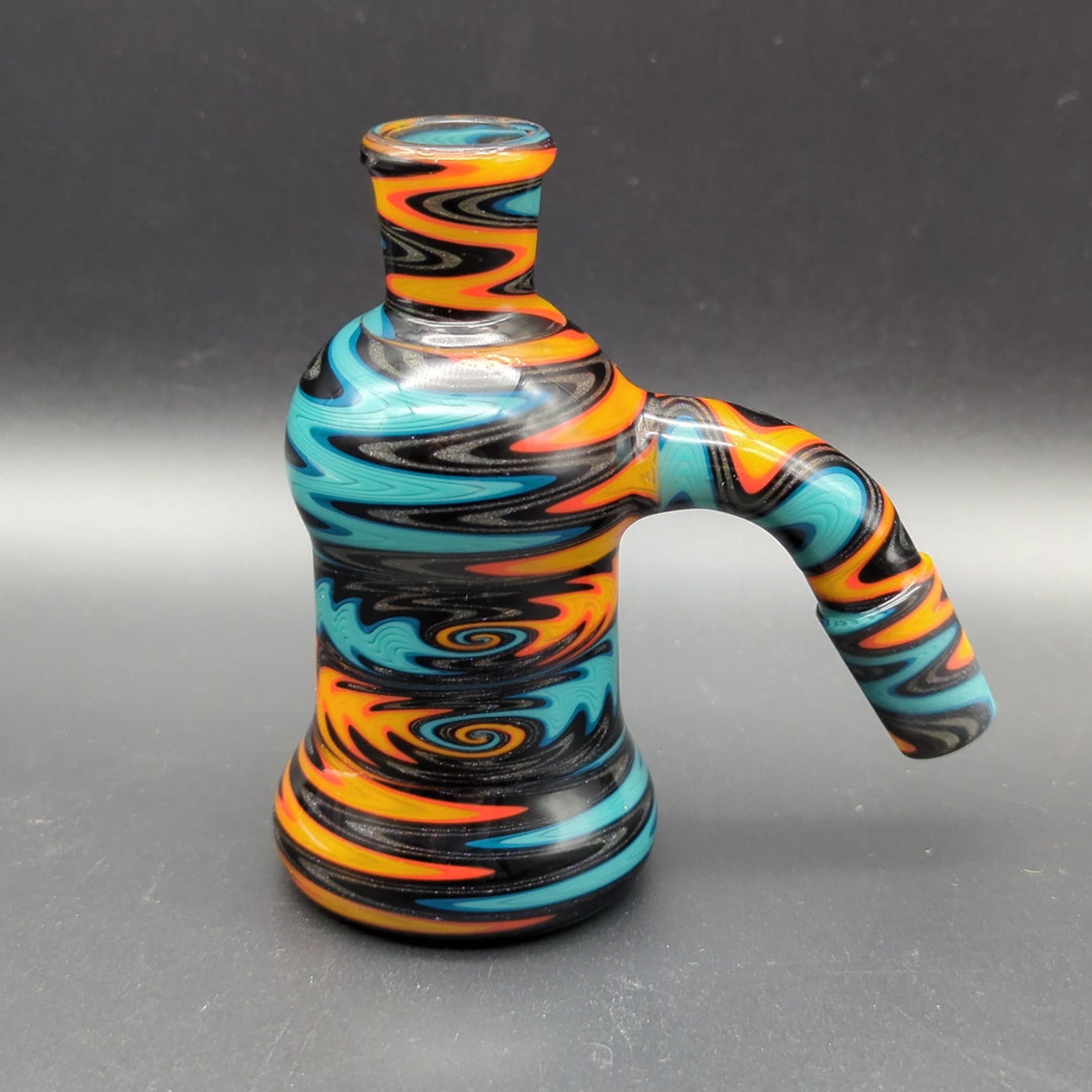 SHEEP GLASS FULLY WORKED WIG WAG ASH CATCHER 14MM image 0
