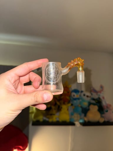 Preview pic of LAhighlife Quartz 38MM Banger - made with Rose Quartz.