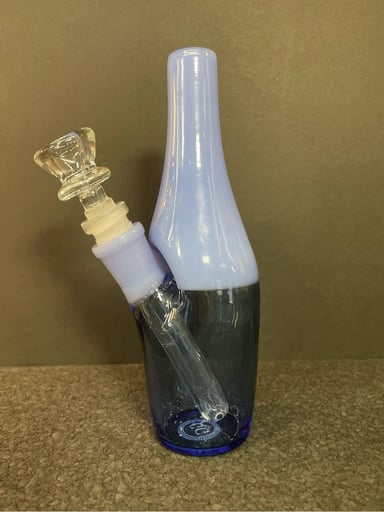 Preview pic of Greek Glass Saki Bottle, Blue
