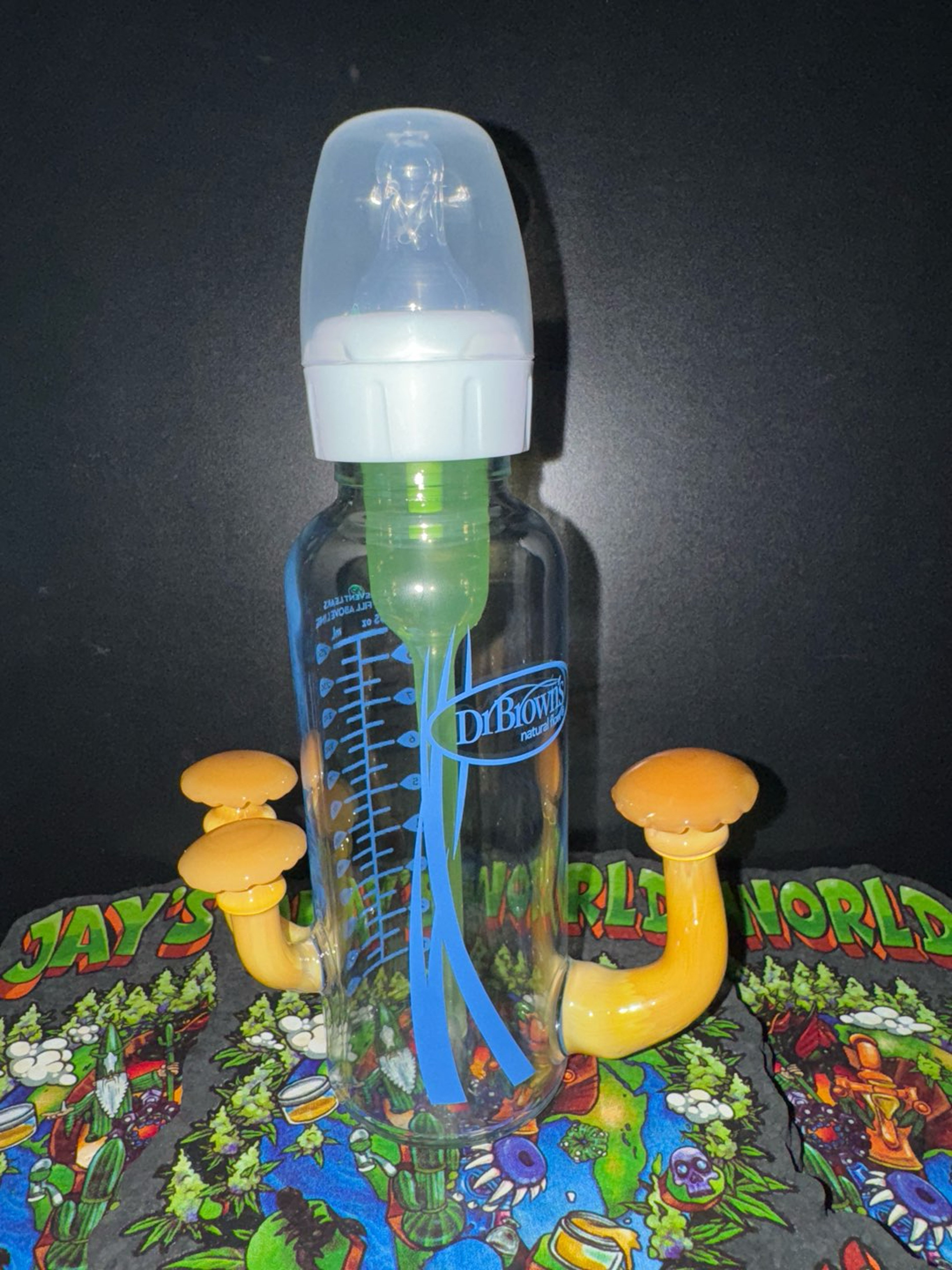 Preview pic of Greg Wilson x Dr. Browns glass baby bottle