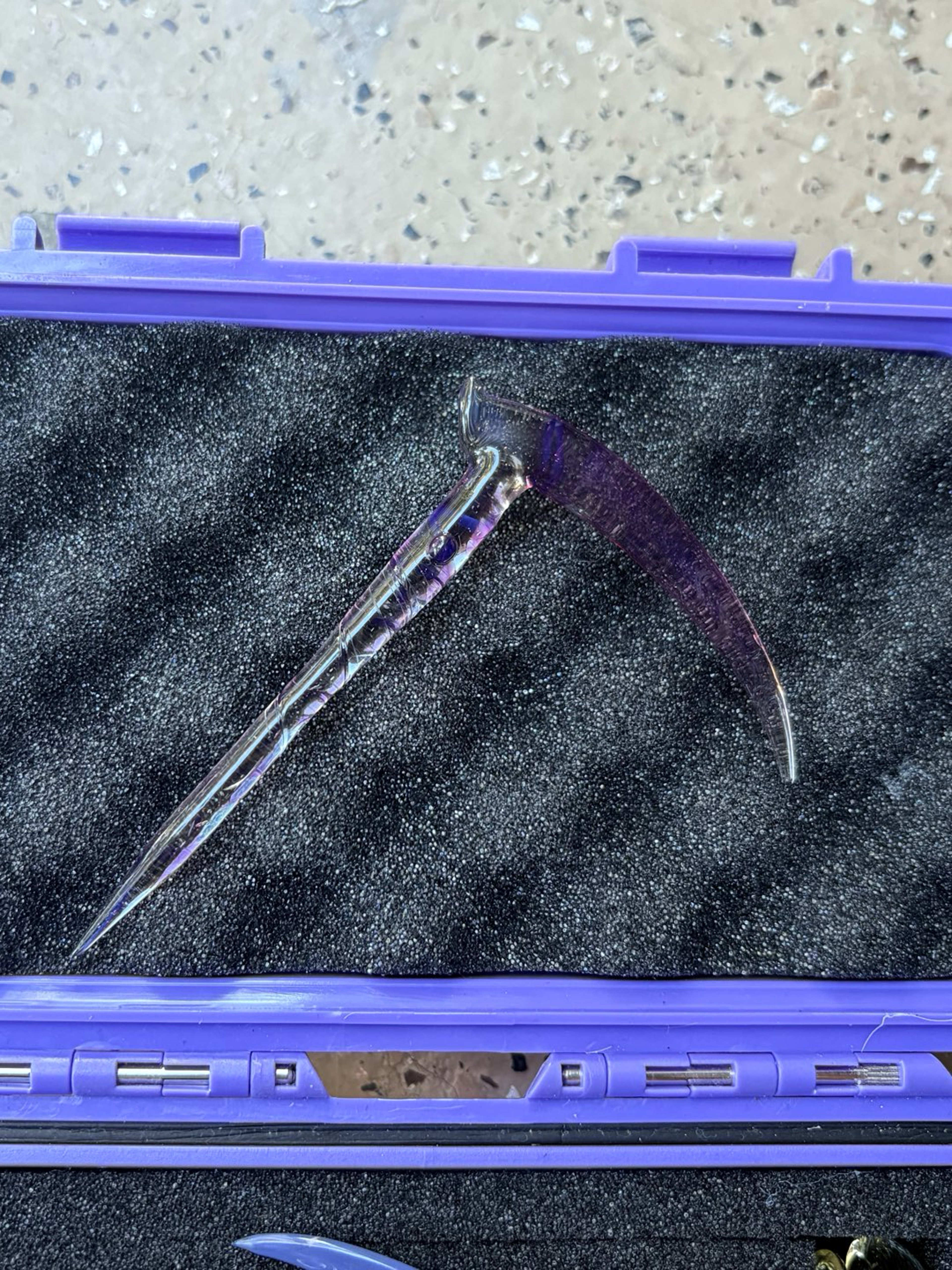 Preview pic of MarvisGlass024 Large Purple Swirl Scythe