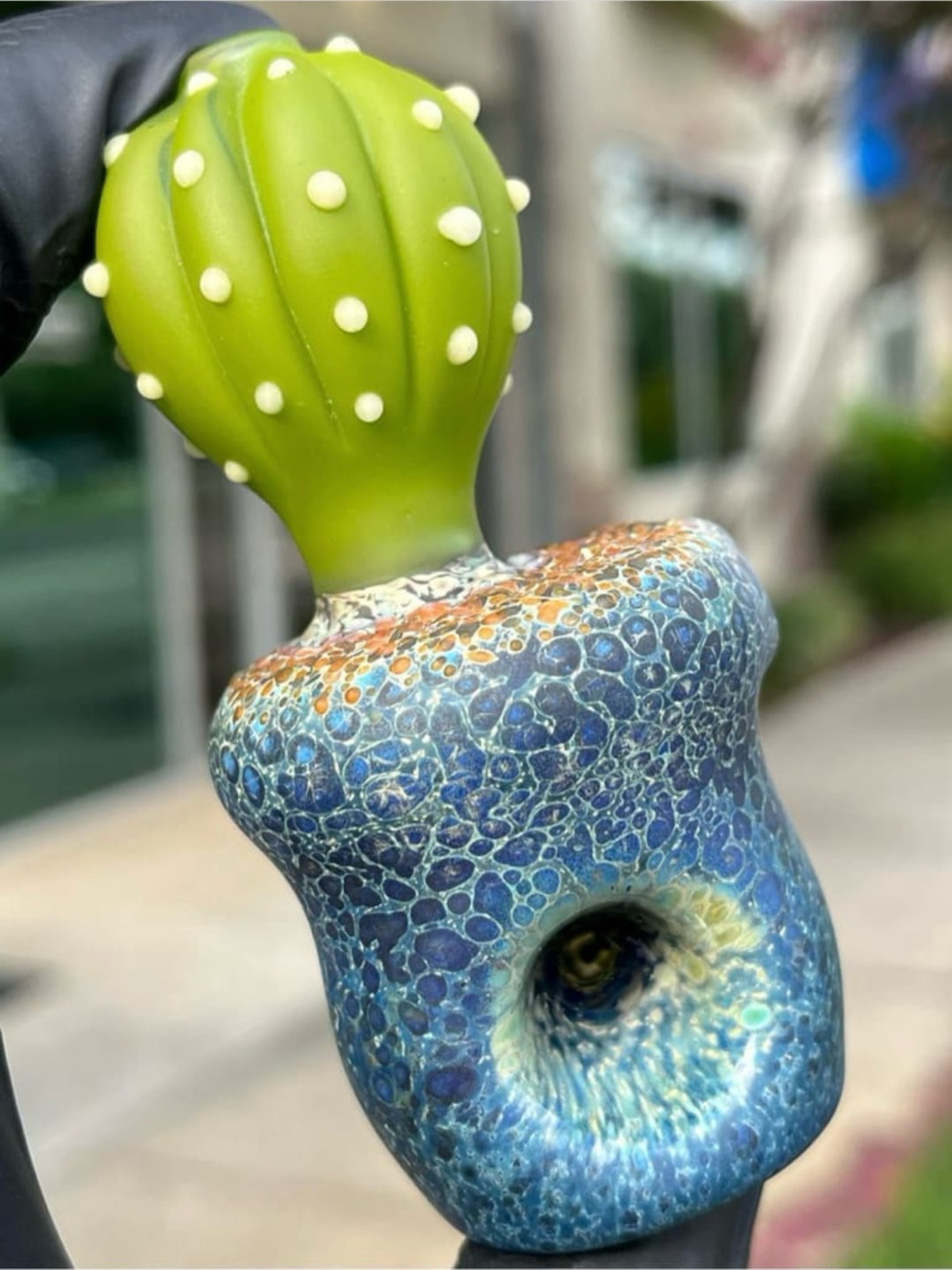 Preview pic of Relaks Glass Catus spoon dry pipe