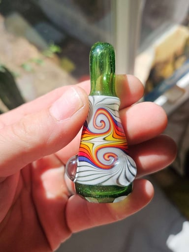 Preview pic of Mitchell Glass Facet Chillum