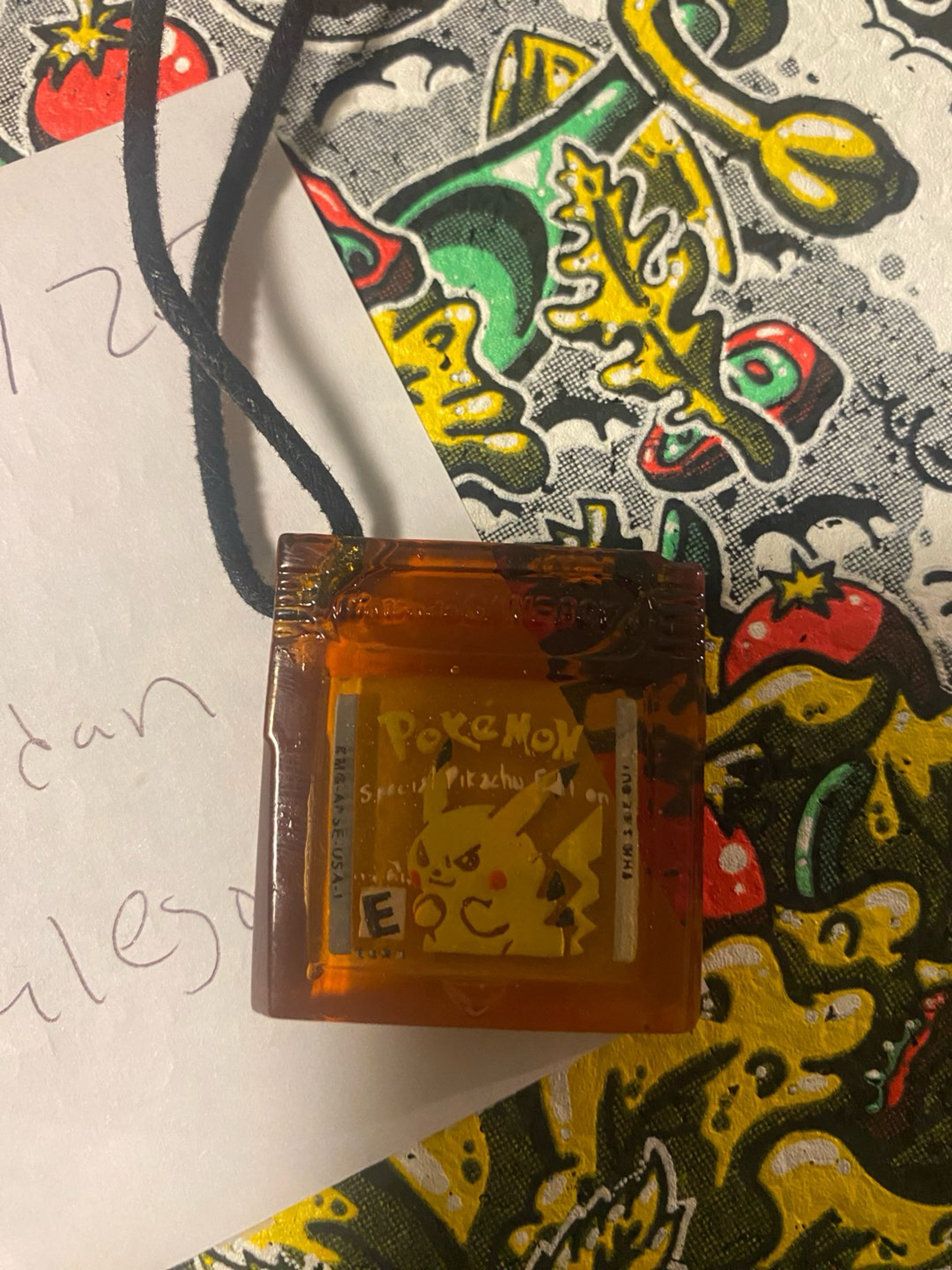 Preview pic of Rare pikachu glass necklace Uvglow
