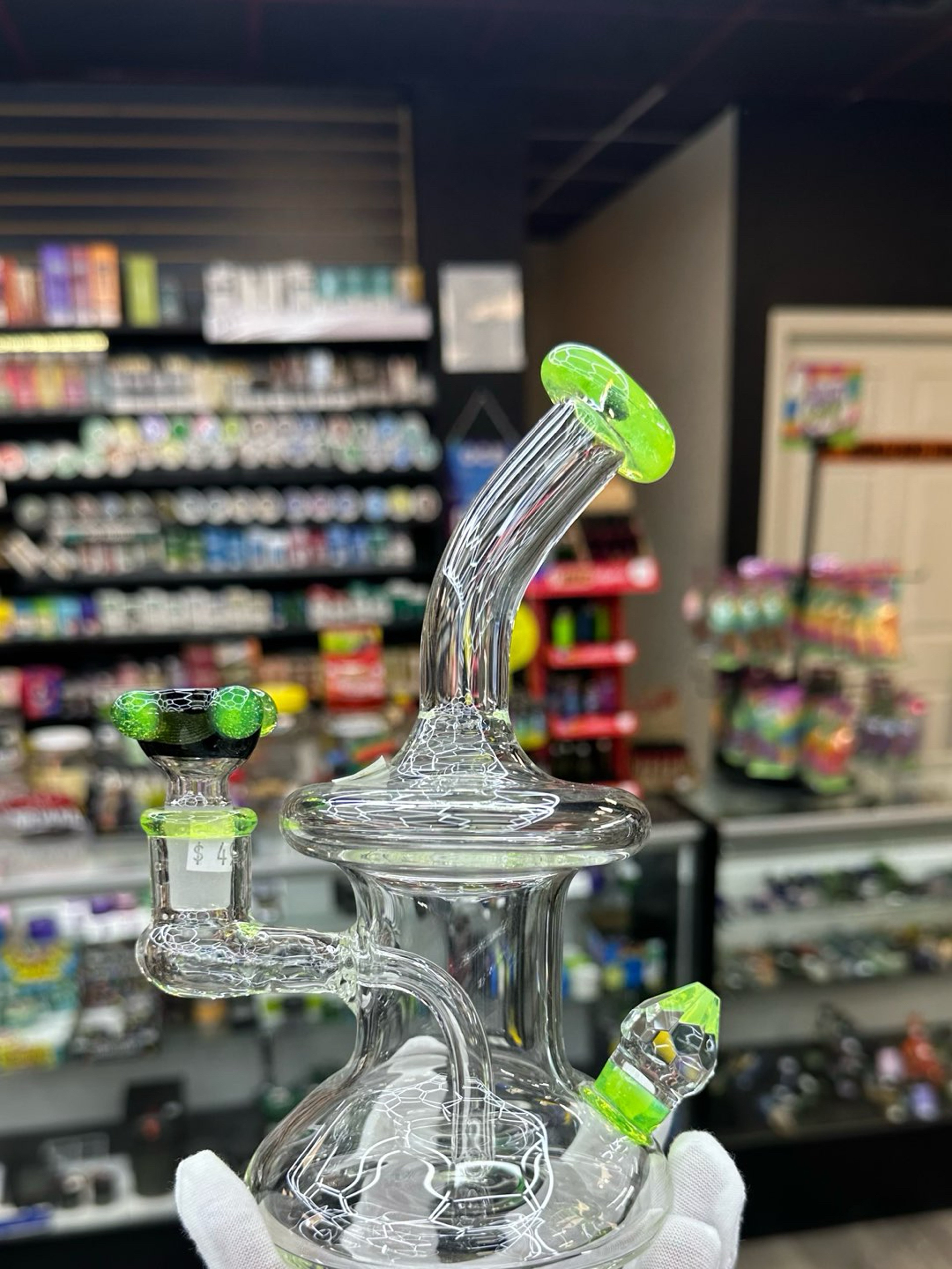Preview pic of NevGlass Hour hour glass, with opal